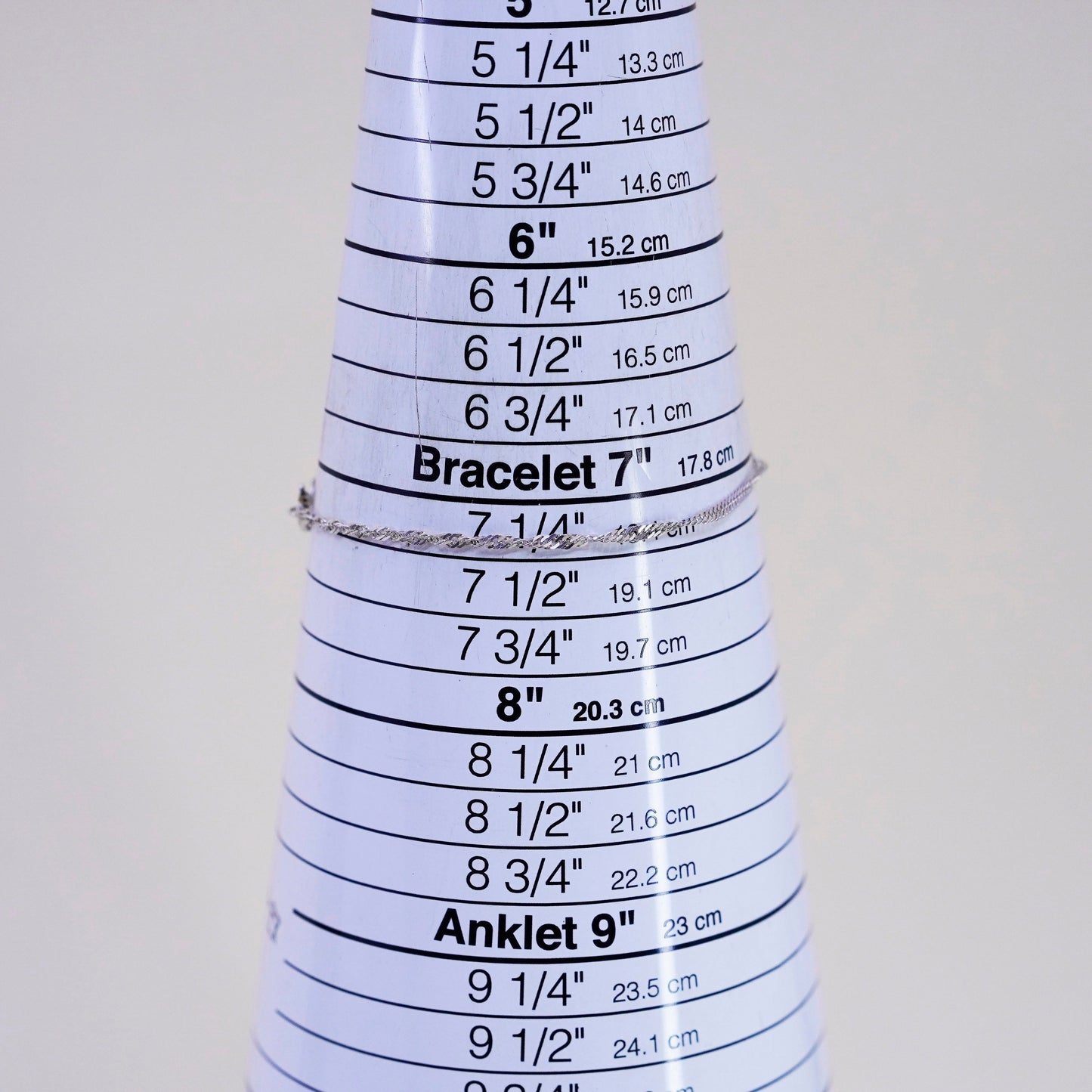 7.25”, 2mm, Vintage Milor sterling silver bracelet, twisted curb link bracelet