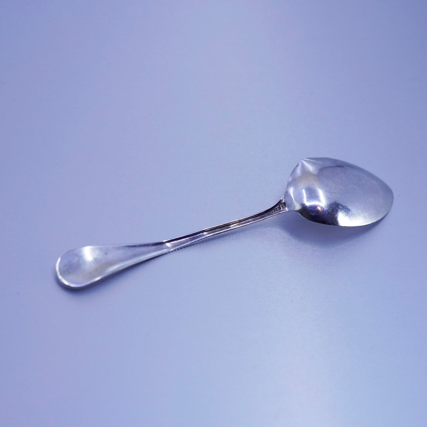 Vintage Sterling 925 silver handmade spoon, stamped Sterling