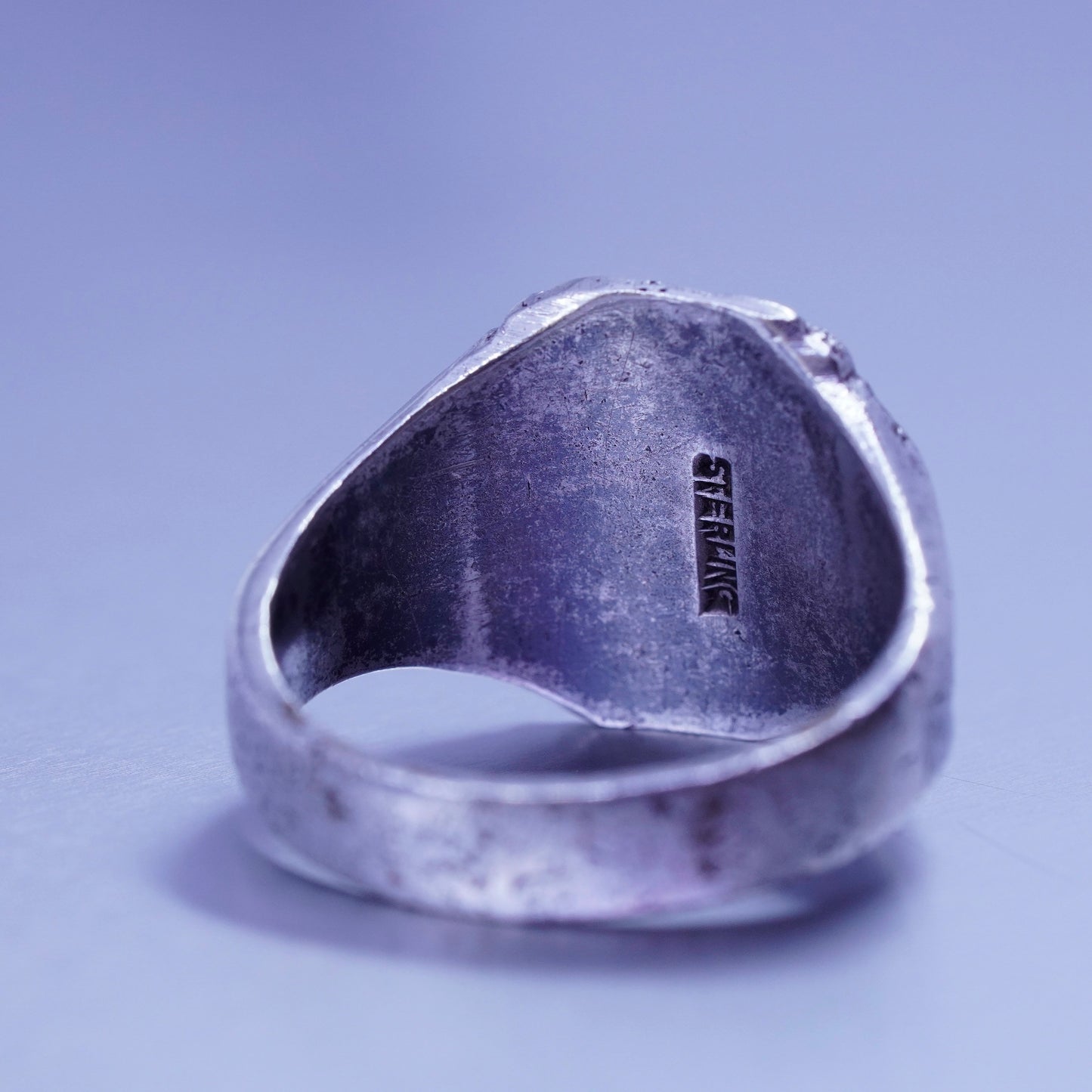 Size 11, 1962 statement Sterling 925 silver junior high east elementary ring