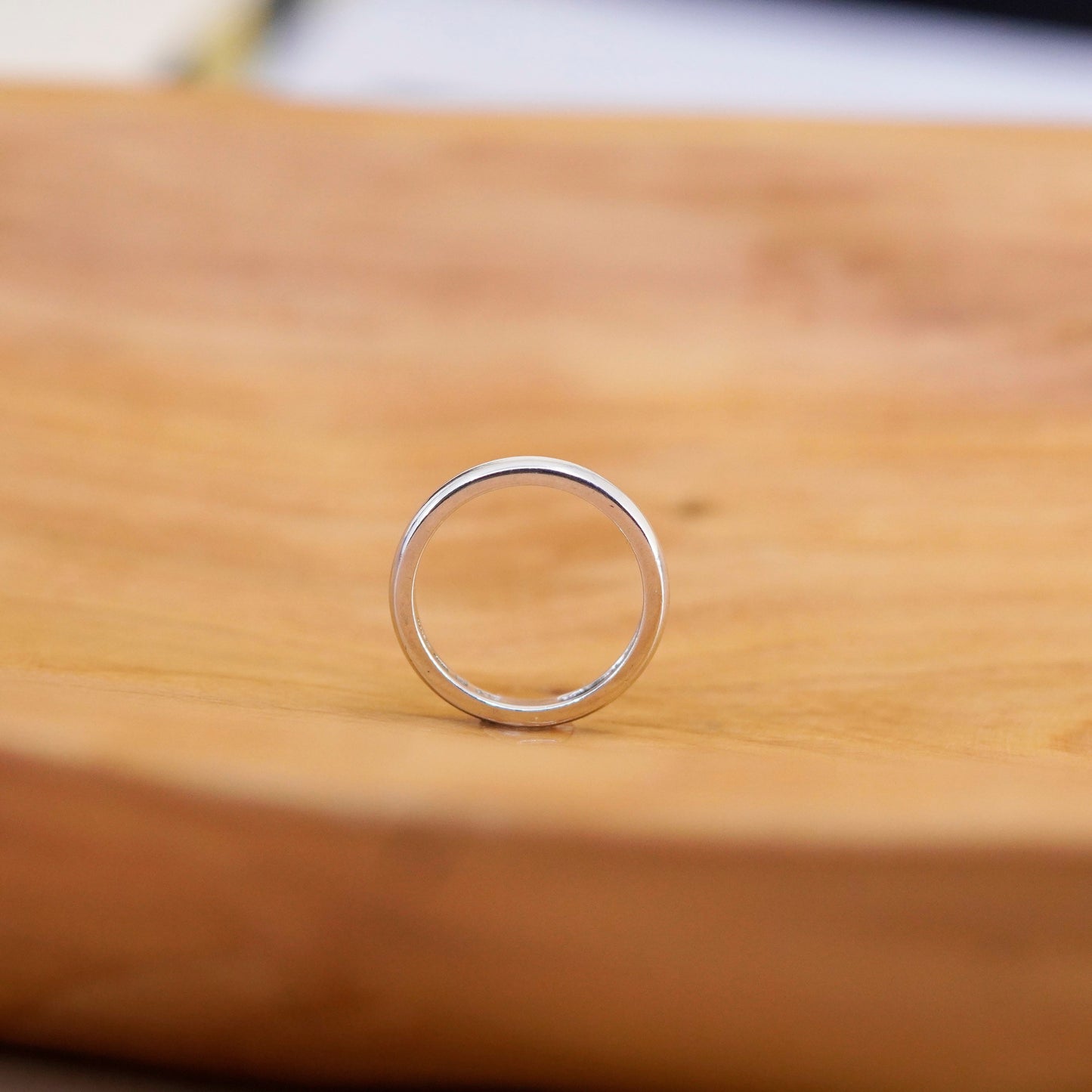 Size 9, vintage designer sterling silver handmade ring, 925 wedding band