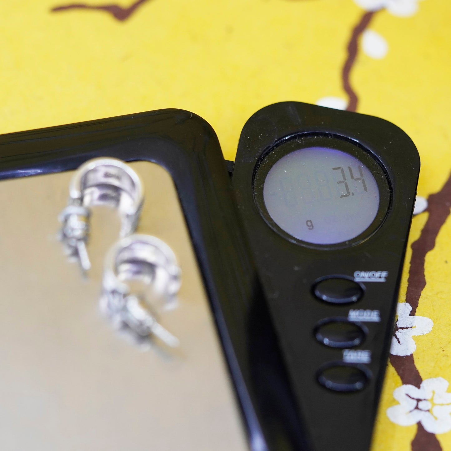 0.5”, Sterling silver handmade hoop earrings, 925 huggie studs