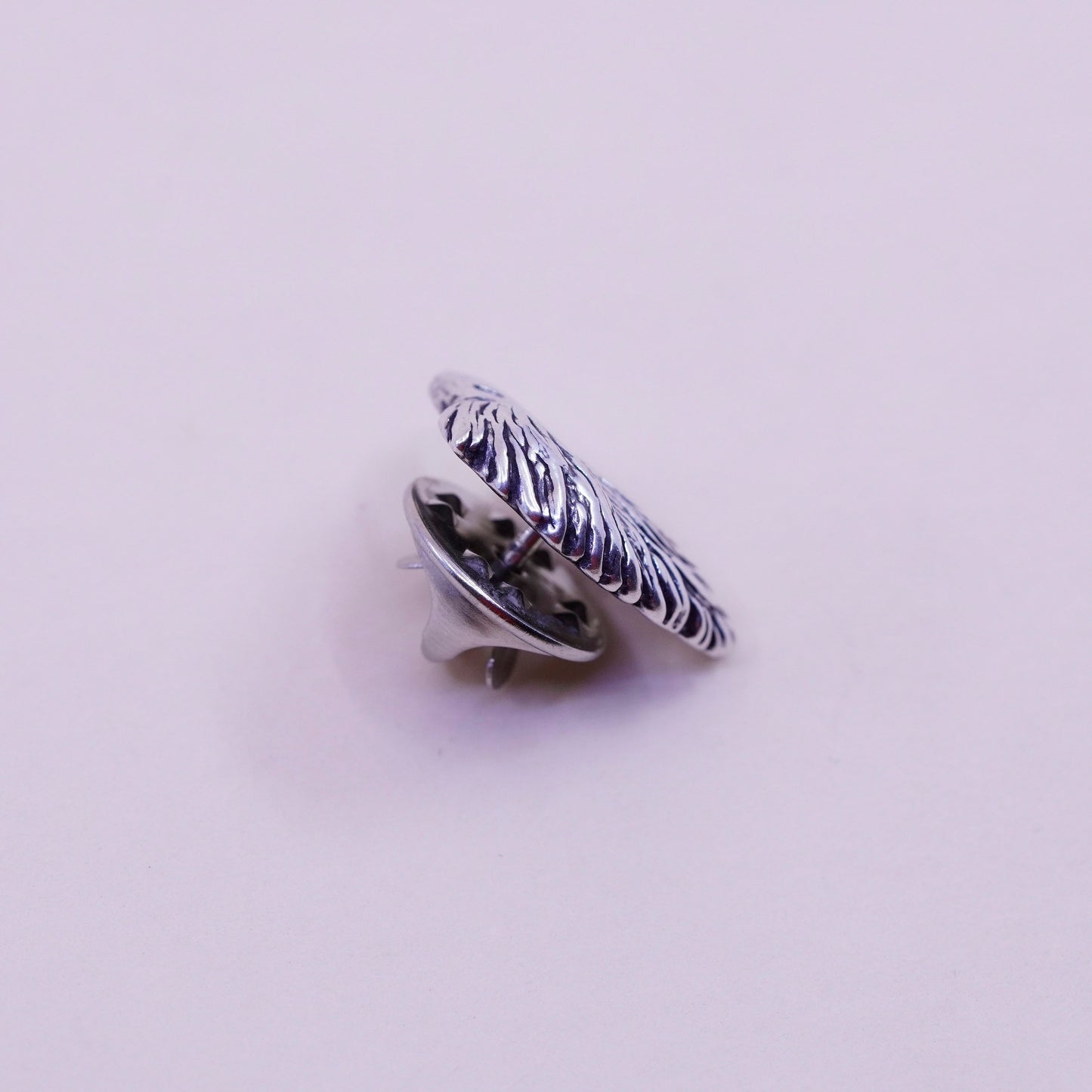 Vintage Mexico sterling silver handmade brooch, 925 bird Eagle head pin