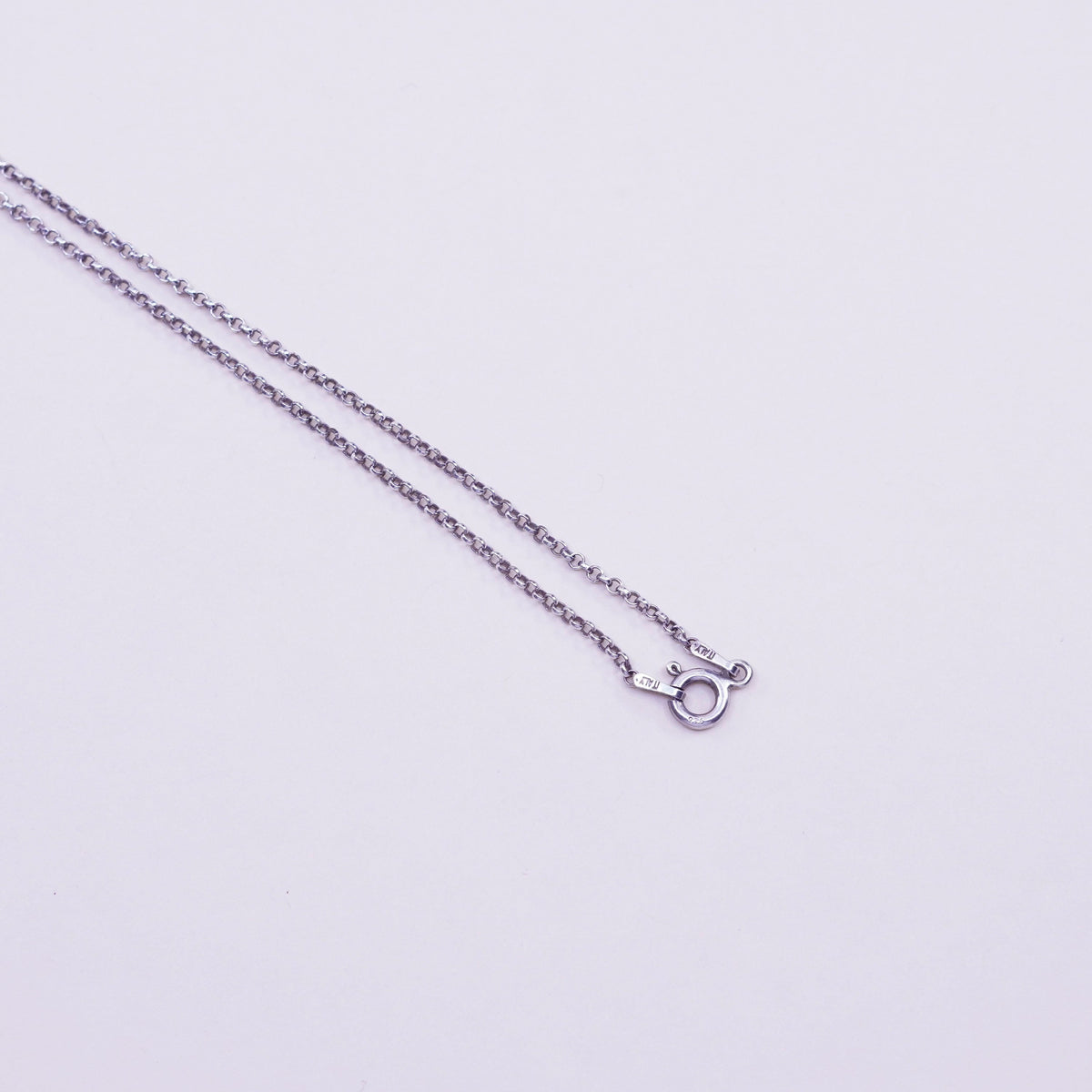 20”, sterling silver necklace, 925 circle chain claddagh heart Pendant