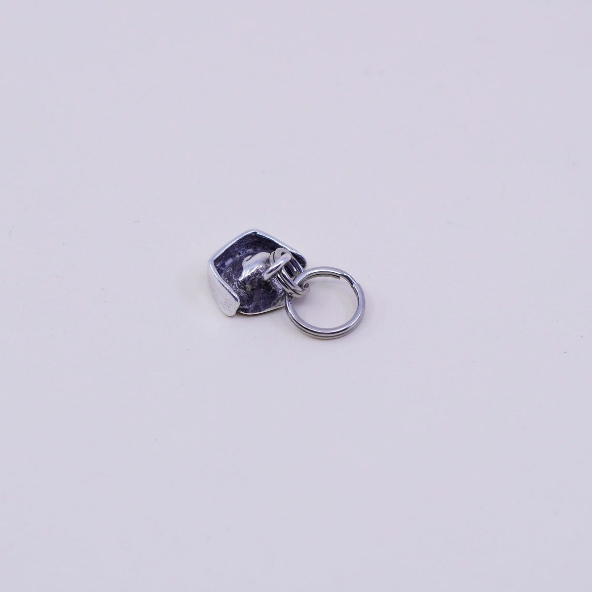 Vintage sterling silver handmade charm, 925 nurse hat pendant