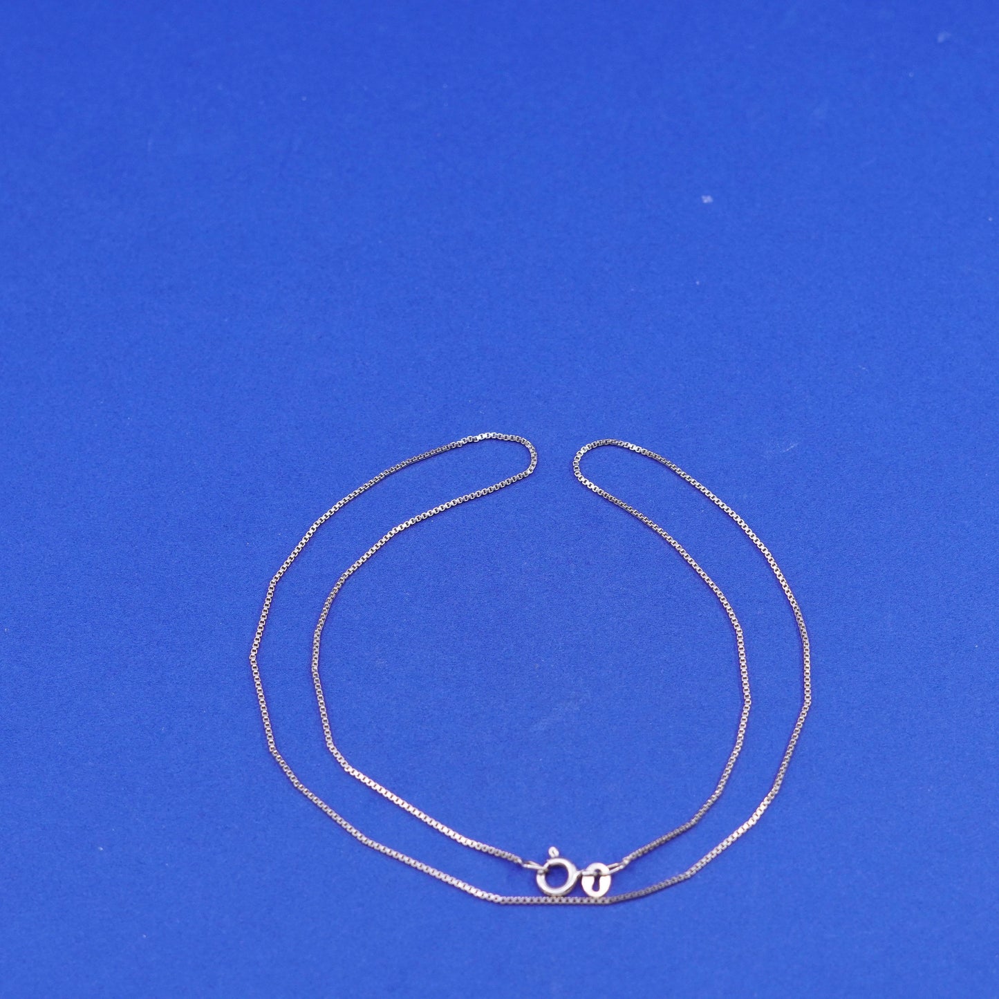 18”, 1mm, vintage vermeil gold filled Sterling silver necklace, 925 box chain