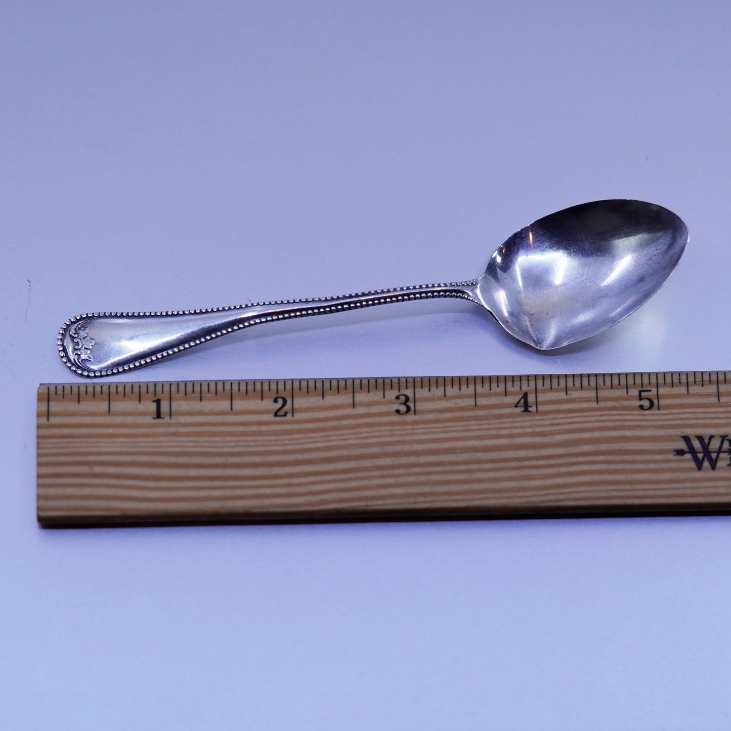 Vintage Sterling 925 silver handmade spoon, stamped Sterling