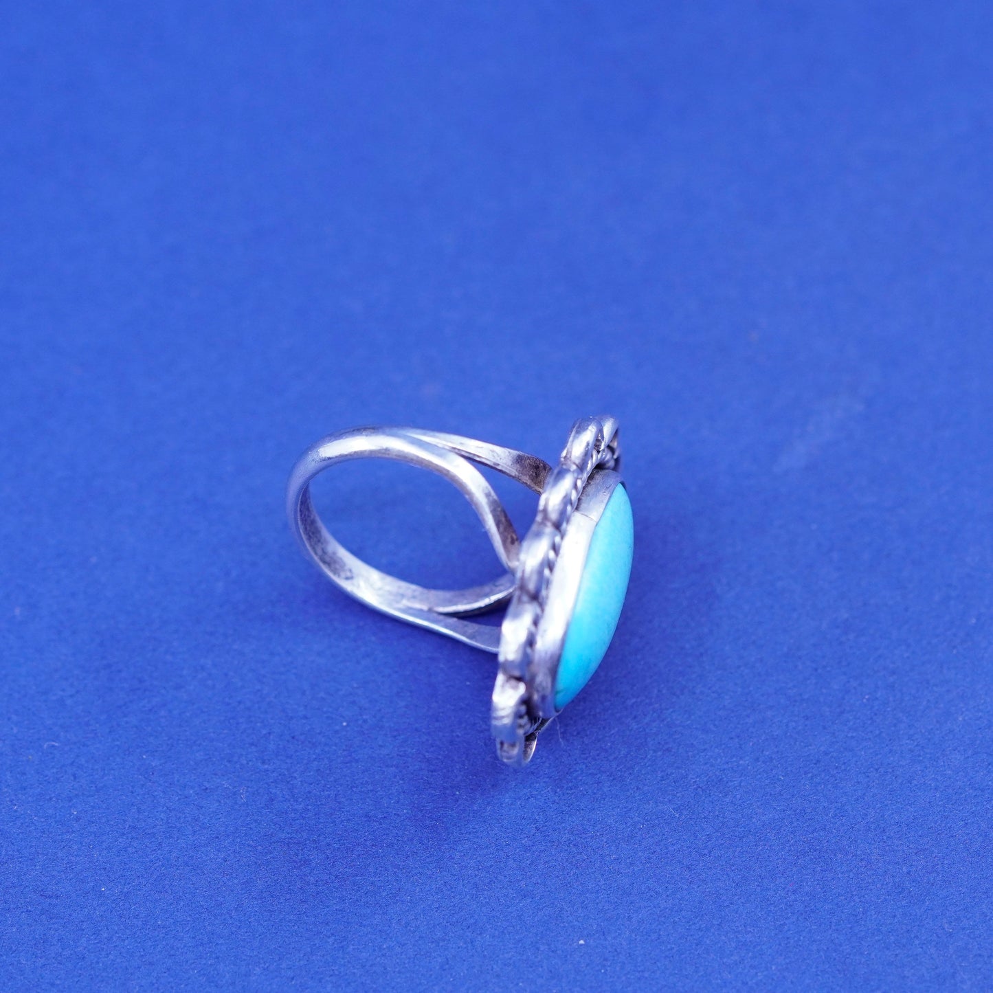 sz 6.25, Sterling 925 silver ring, Native American southwestern turquoise