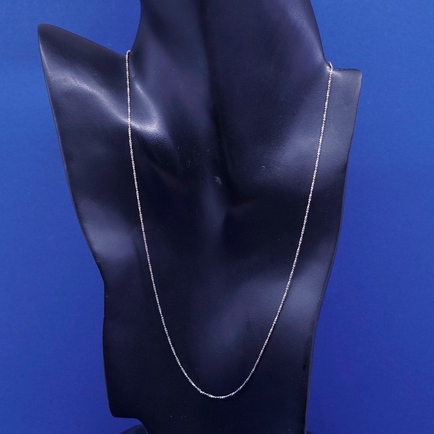 20”, vermeil gold over Sterling silver necklace, 925 twisted s link chain