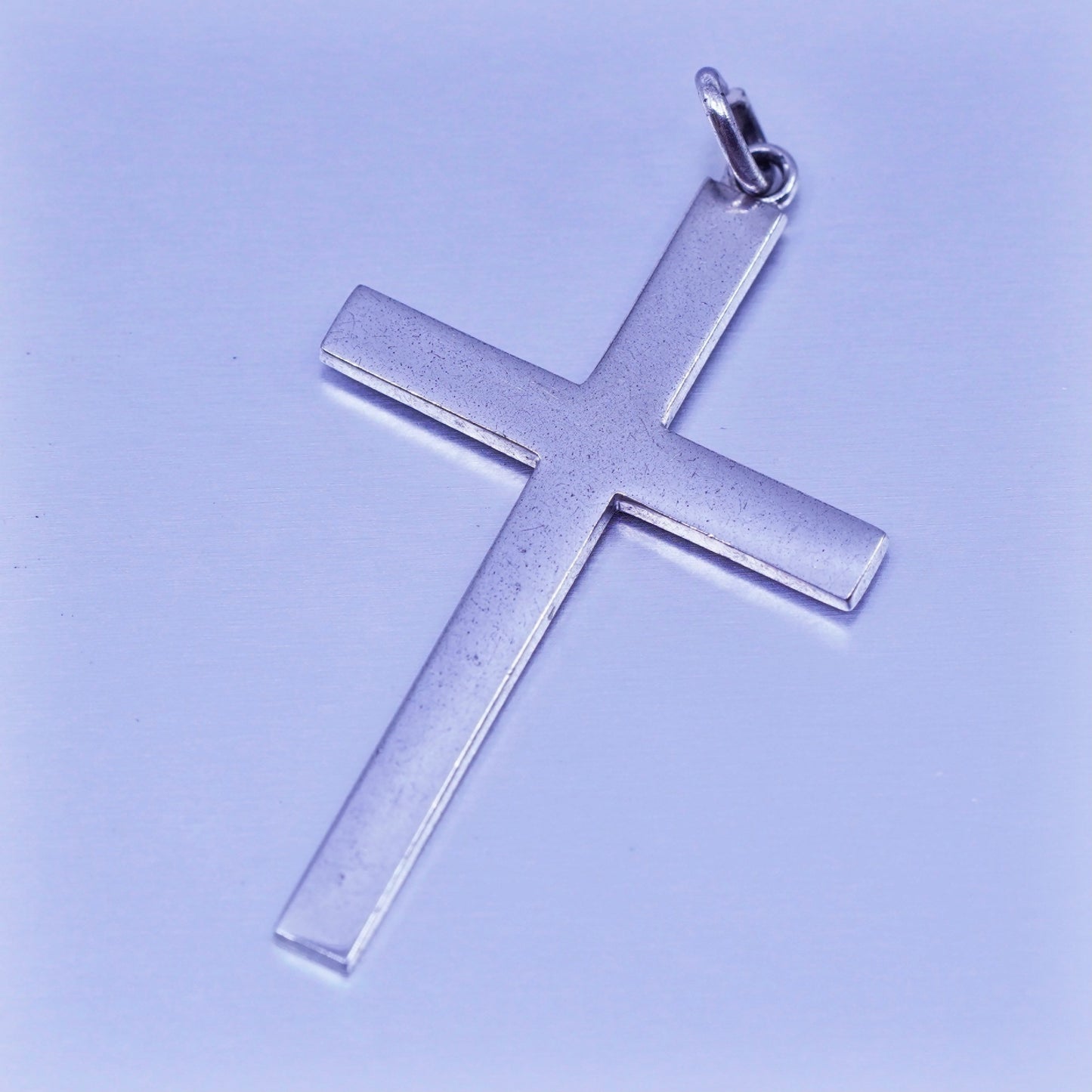 Vintage sterling 925 silver handmade cross pendant