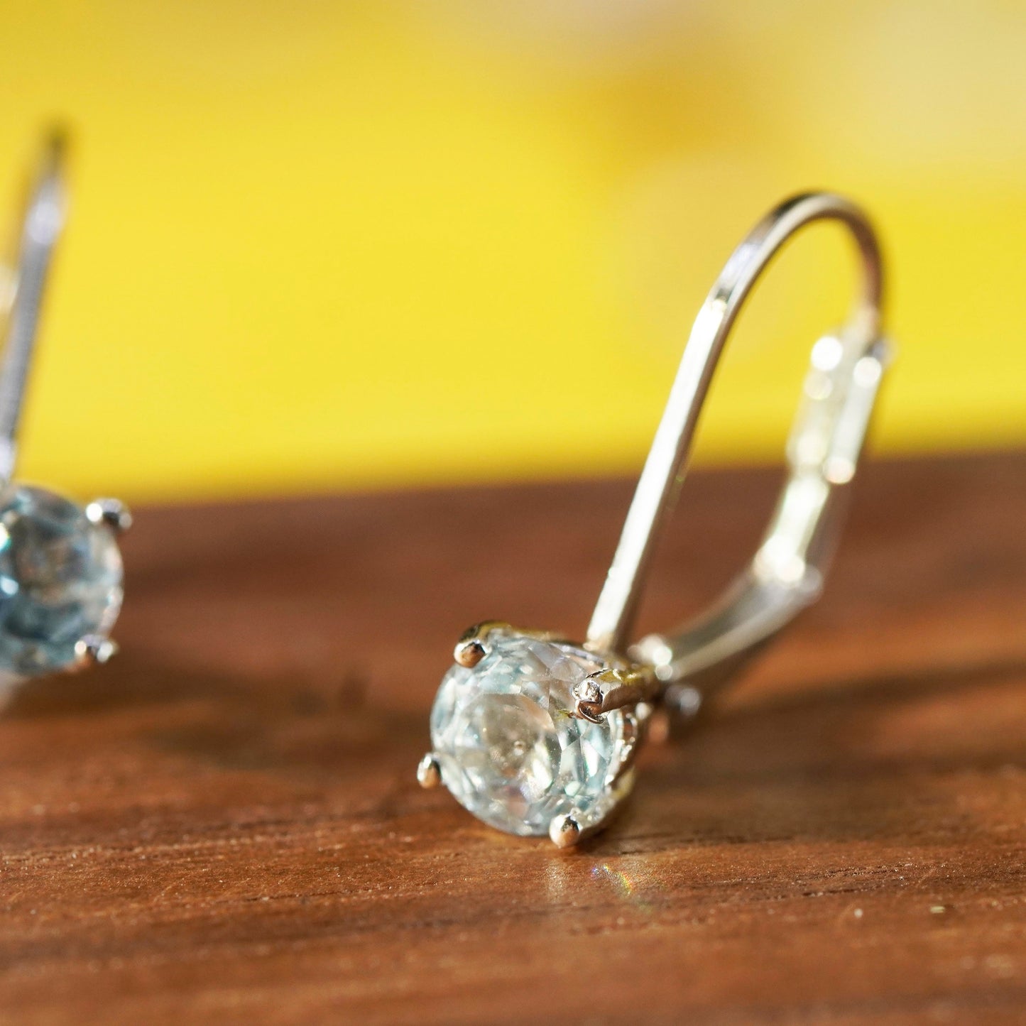 vintage Sterling 925 silver earrings with cz