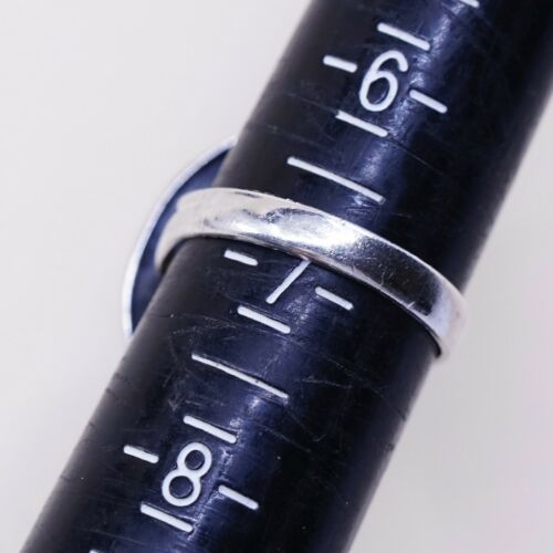 Sz 6.75, Vtg Sterling Silver Handmade Ring, 925 Cocktail Ring W/ Smoky topaz