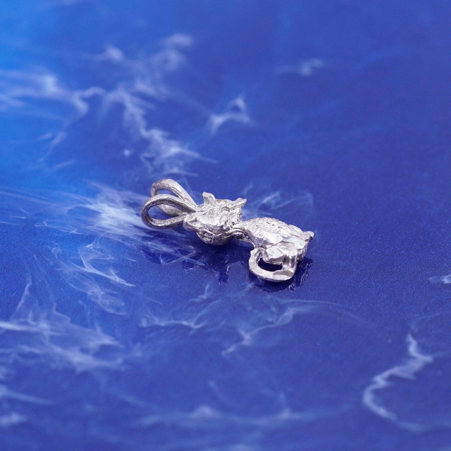 Vintage Sterling silver Handmade pendant, 925 cat