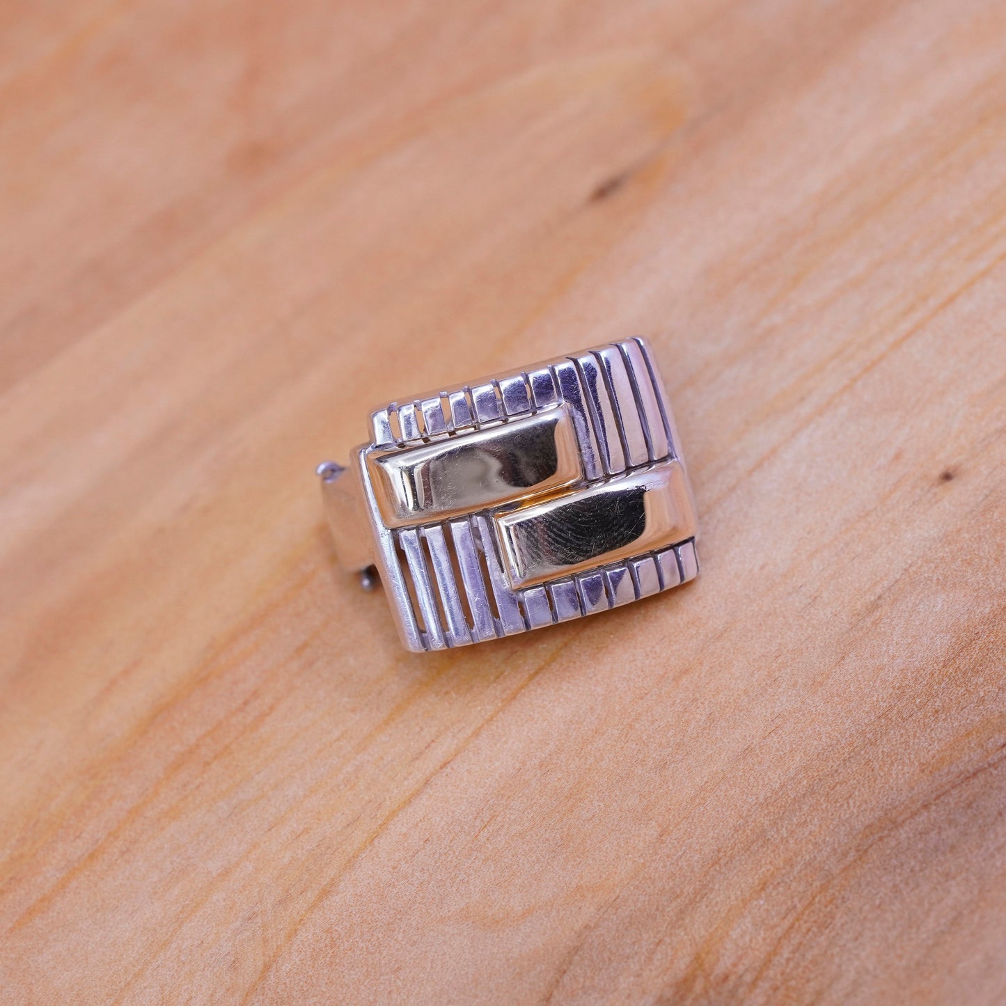 1”, WR 18K gold accent with sterling silver handmade earrings, modern 925 studs