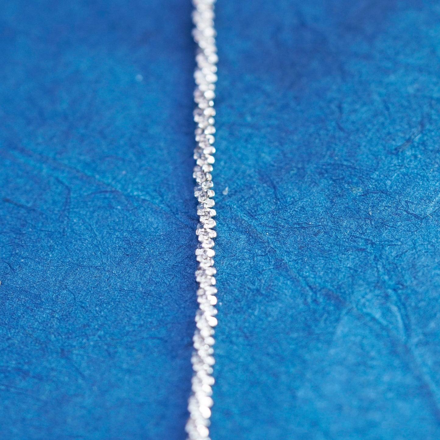 21”, vintage Sterling silver handmade chain, 925 twisted herringbone necklace