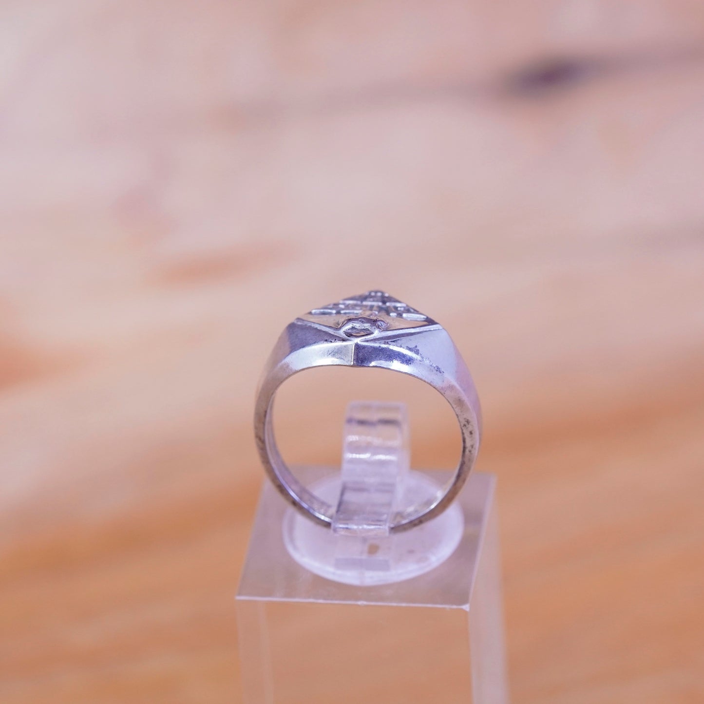 sz 6, Sterling silver handmade ring, 925 cubs bsa band boy scouts of america