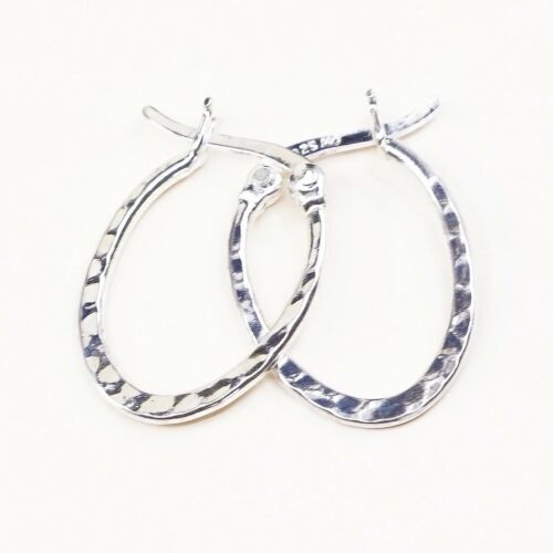 0.75” sterling silver 925 Huggie earrings Hoops, stamped 925