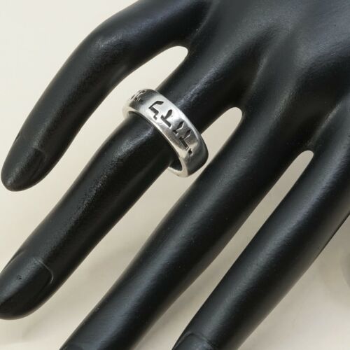 Sz 6, Sterling Silver Handmade Ring 925 Band Embossed “and my beloved is mine”