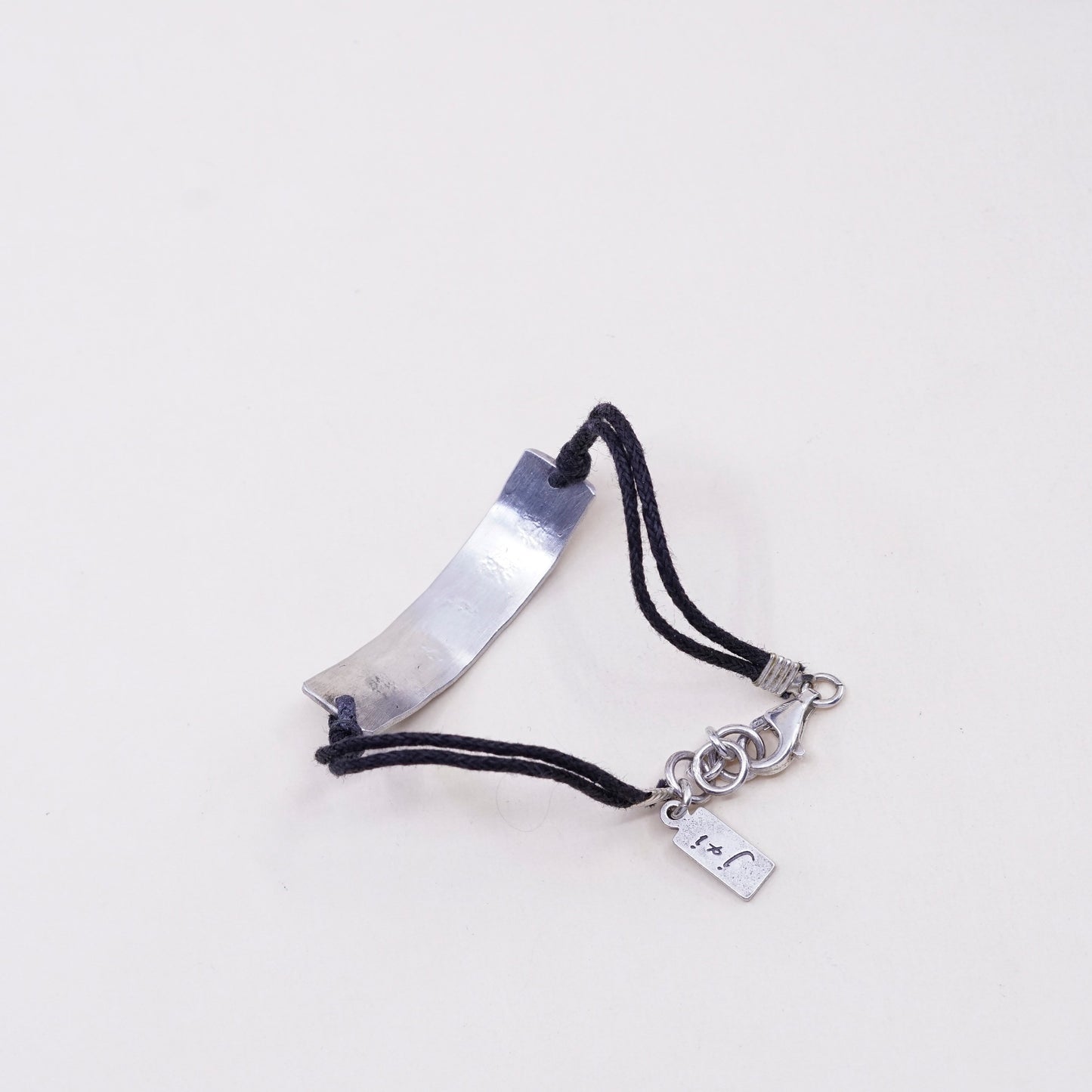 6.5”, vtg Ian Gibson J&I Sterling 925 silver bracelet, with bar engraved “dream