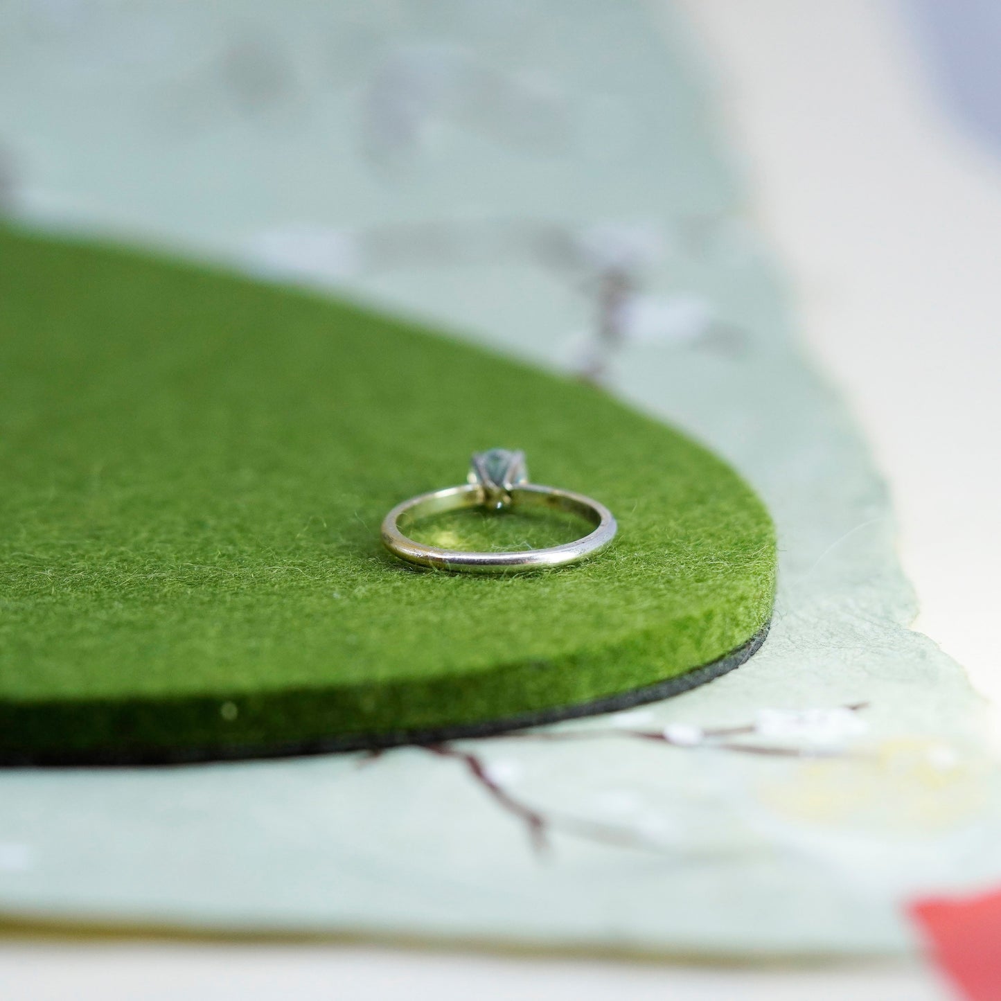 Size 9.25, Vintage sterling silver handmade engagement band ring