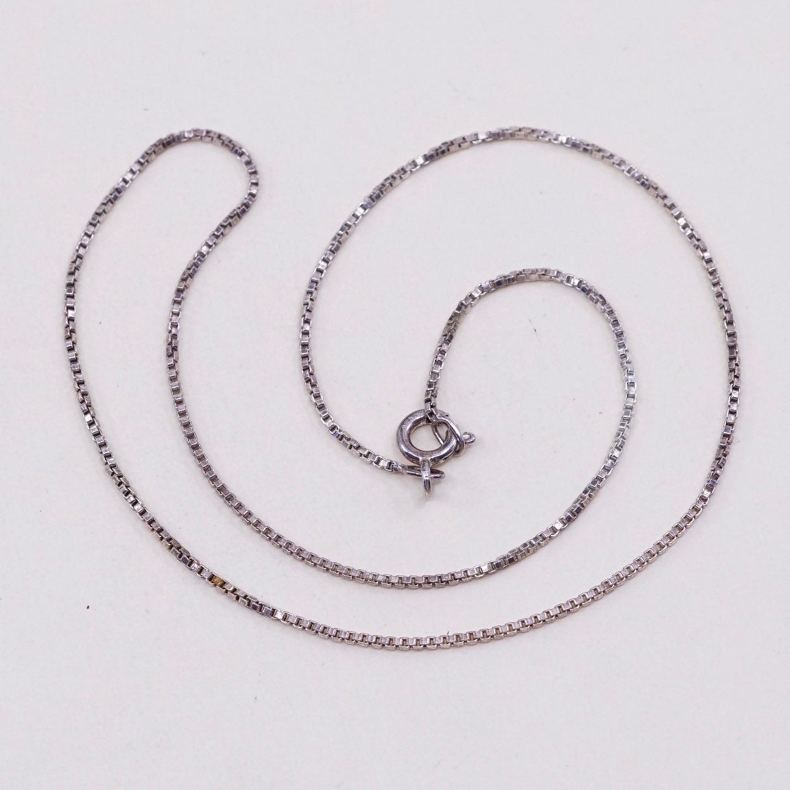 14”, 1mm, Vermeil Gold over sterling silver chain, 925 Italy chain
