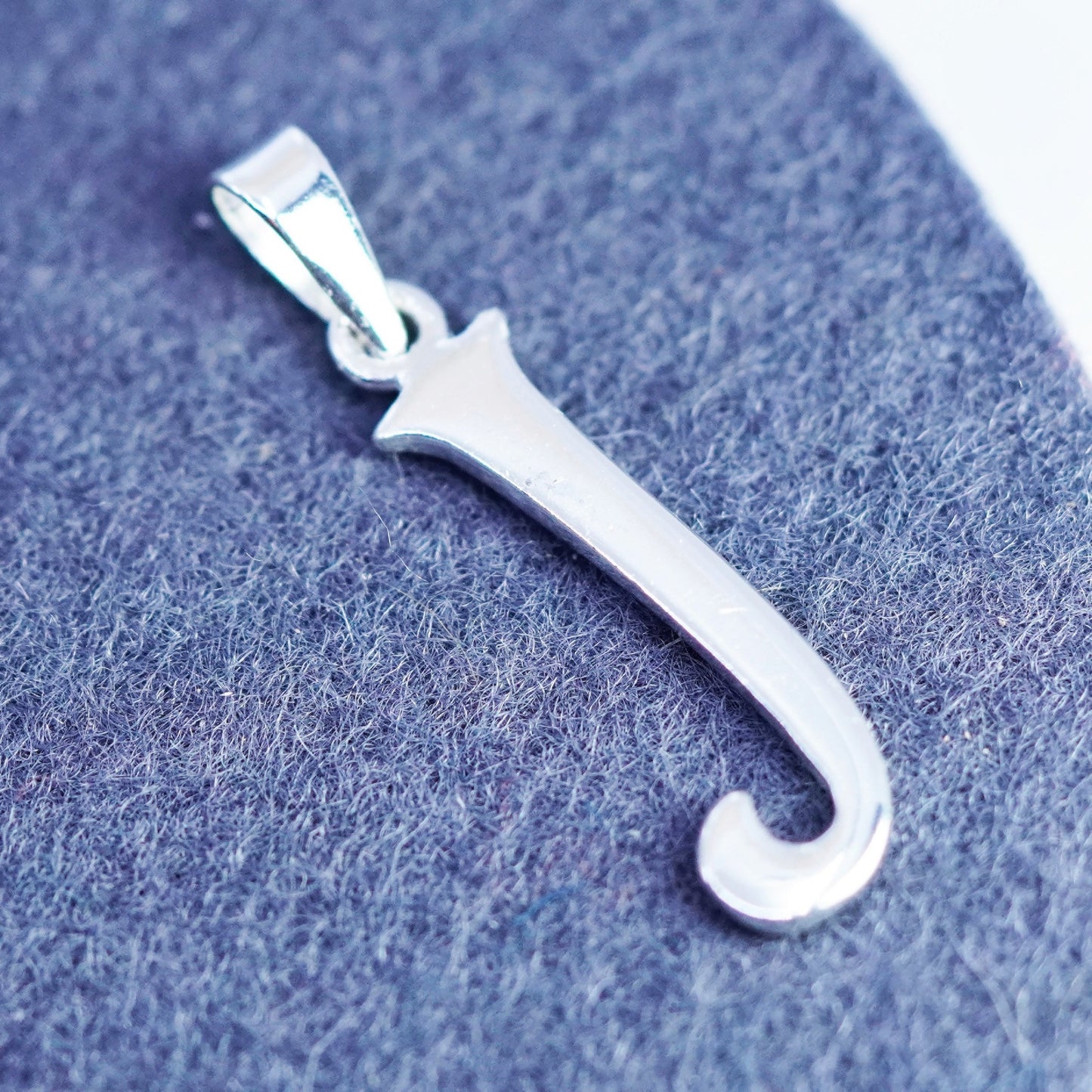 Vintage Sterling 925 silver handmade charm, initial monogram “J"