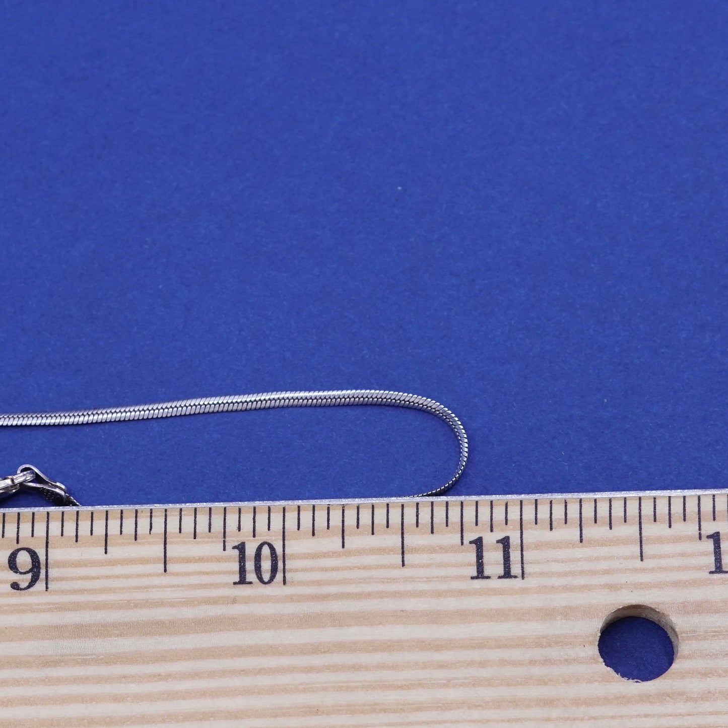 22”, 2mm, vintage Sterling silver handmade necklace, 925 snake chain