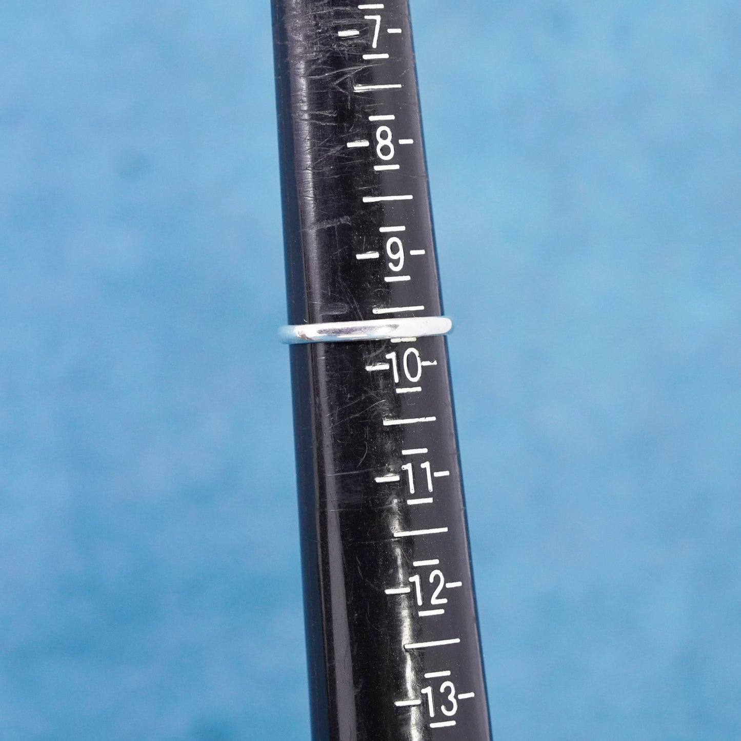 Size 9.5, vintage Sterling silver handmade ring, 925 band with moonstone