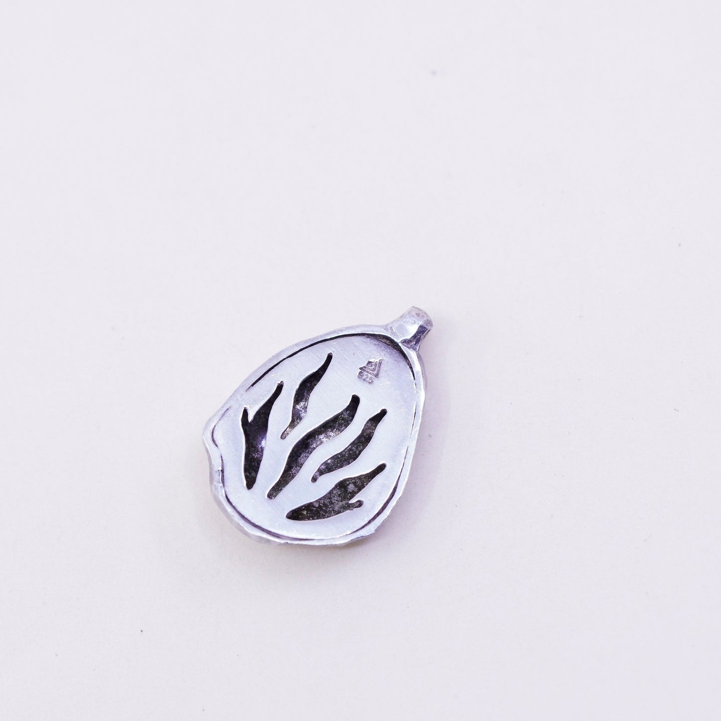 Retired Silpada handmade Sterling 925 Silver Hammered nugget Pendant
