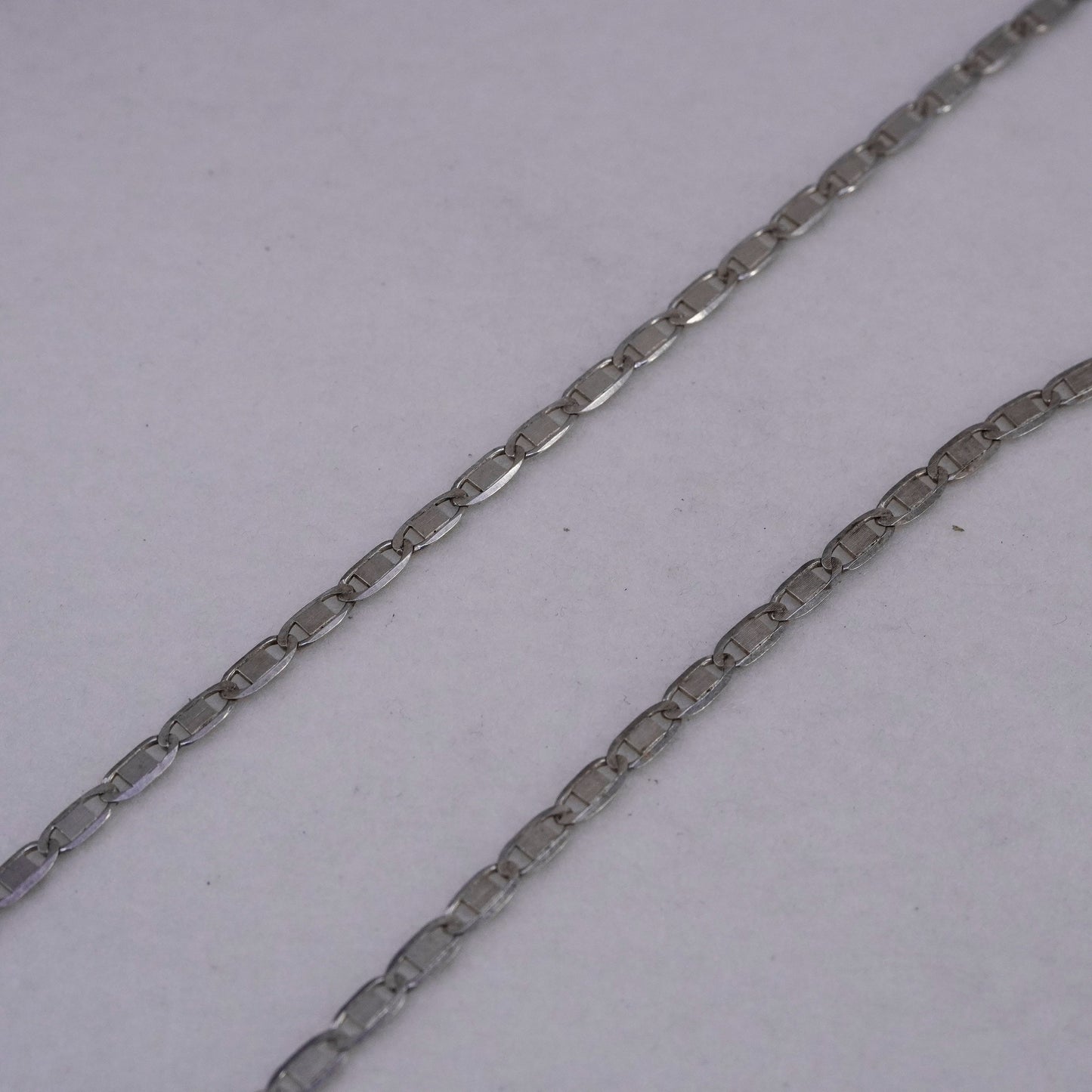 24” 4mm, vintage Italy Sterling 925 silver anchor bold chain necklace