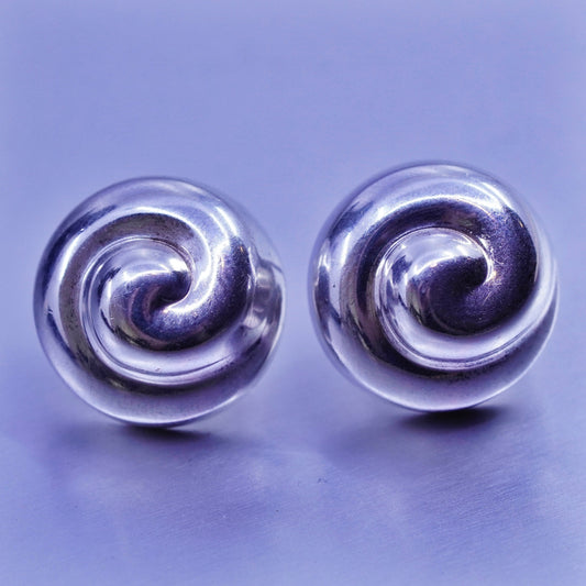 0.5”, vtg Robert Lee Morris Rlm Studio Sterling 925 silver handmade earrings