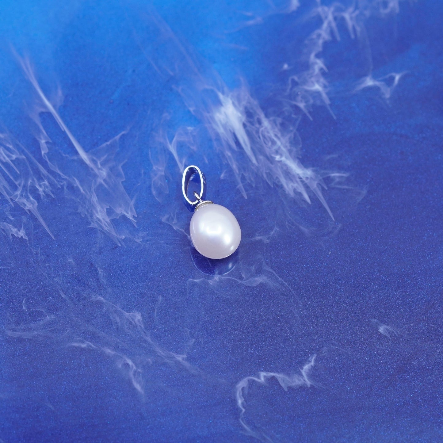 Vintage Sterling 925 silver pendant, charm with pearl
