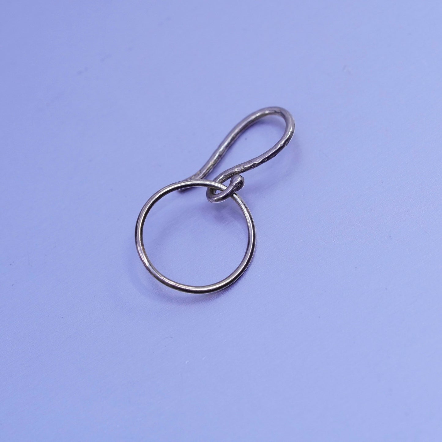 Vintage vermeil gold filled Sterling 925 silver infinity circle earrings