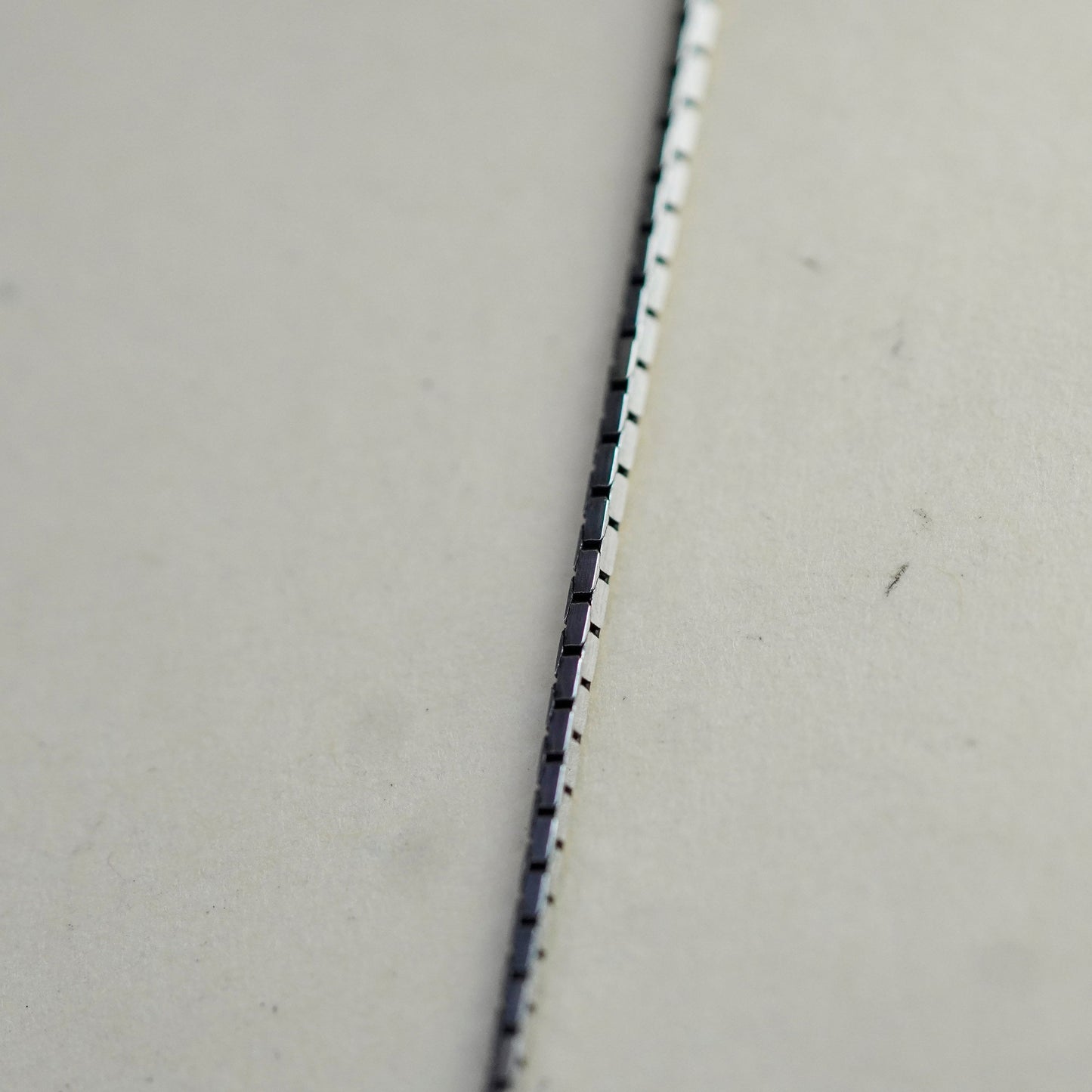 24”, 1mm, Vintage sterling silver snake chain, Italy 925 necklace