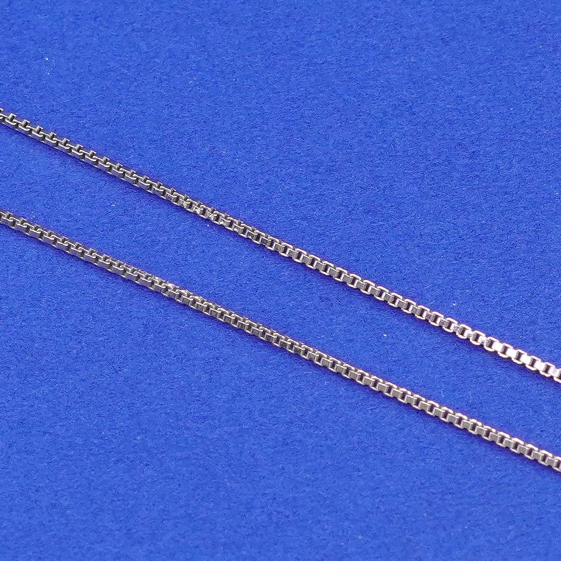 18”, 1mm, vintage vermeil gold filled Sterling silver necklace, 925 box chain