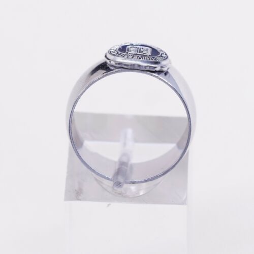 Size 6, Vtg Sterling Silver university of minnesota regents Band Rinv
