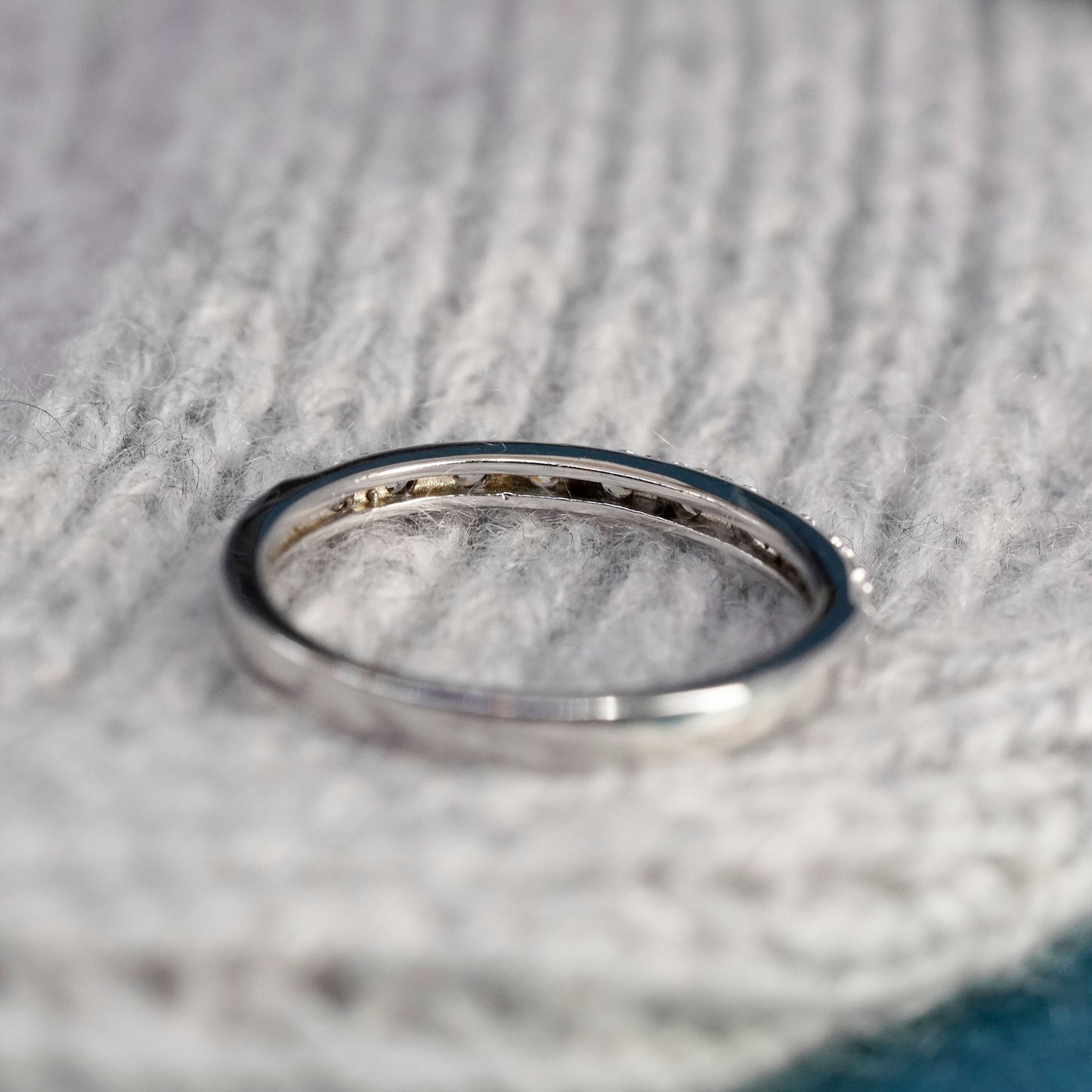 Size 11.25, Sterling 925 silver handmade ring, 925 stackable wedding band Cz