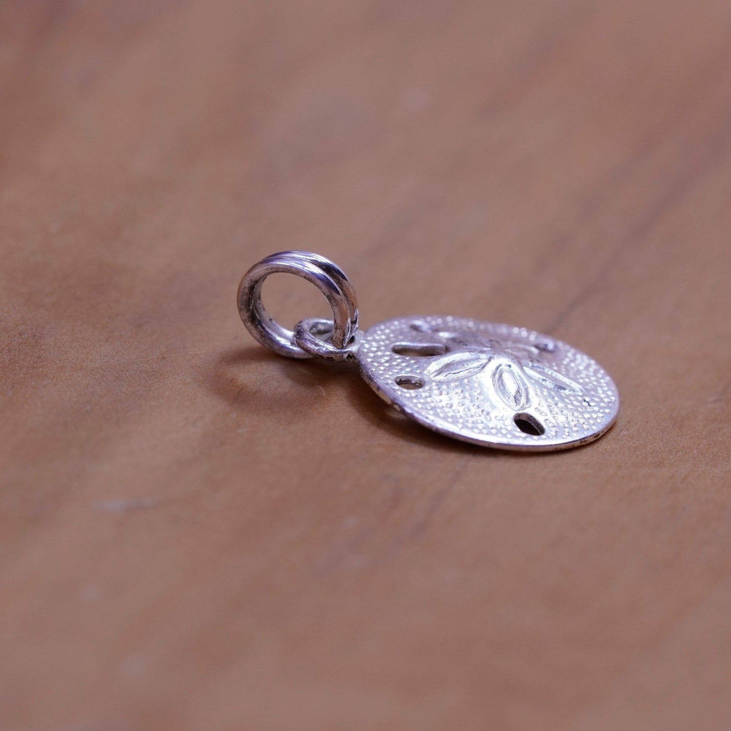 Vintage Sterling Silver Handmade Pendant, taxco 925 sand dollar charm