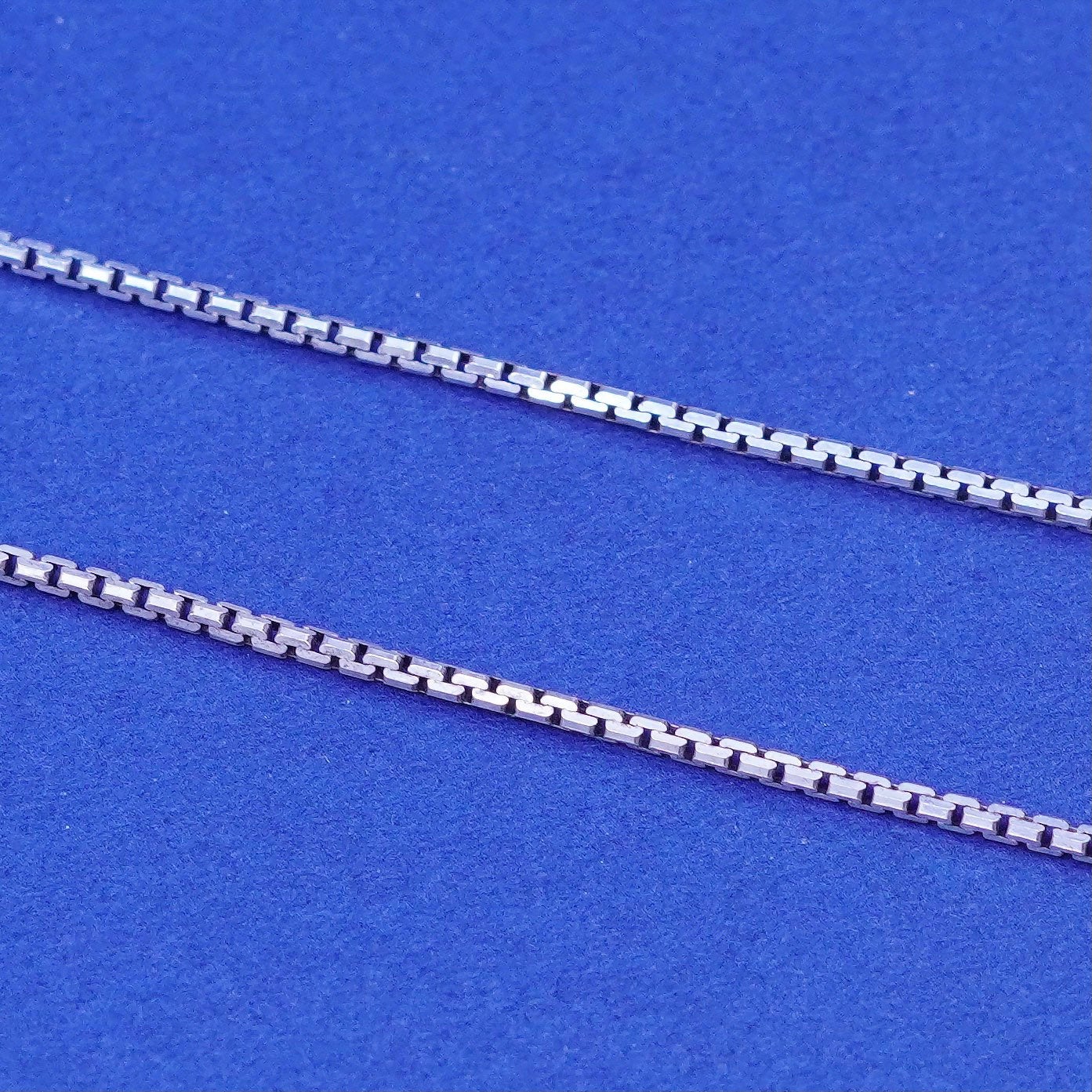 20”, 1mm, vintage Sterling silver necklace, 925 box chain