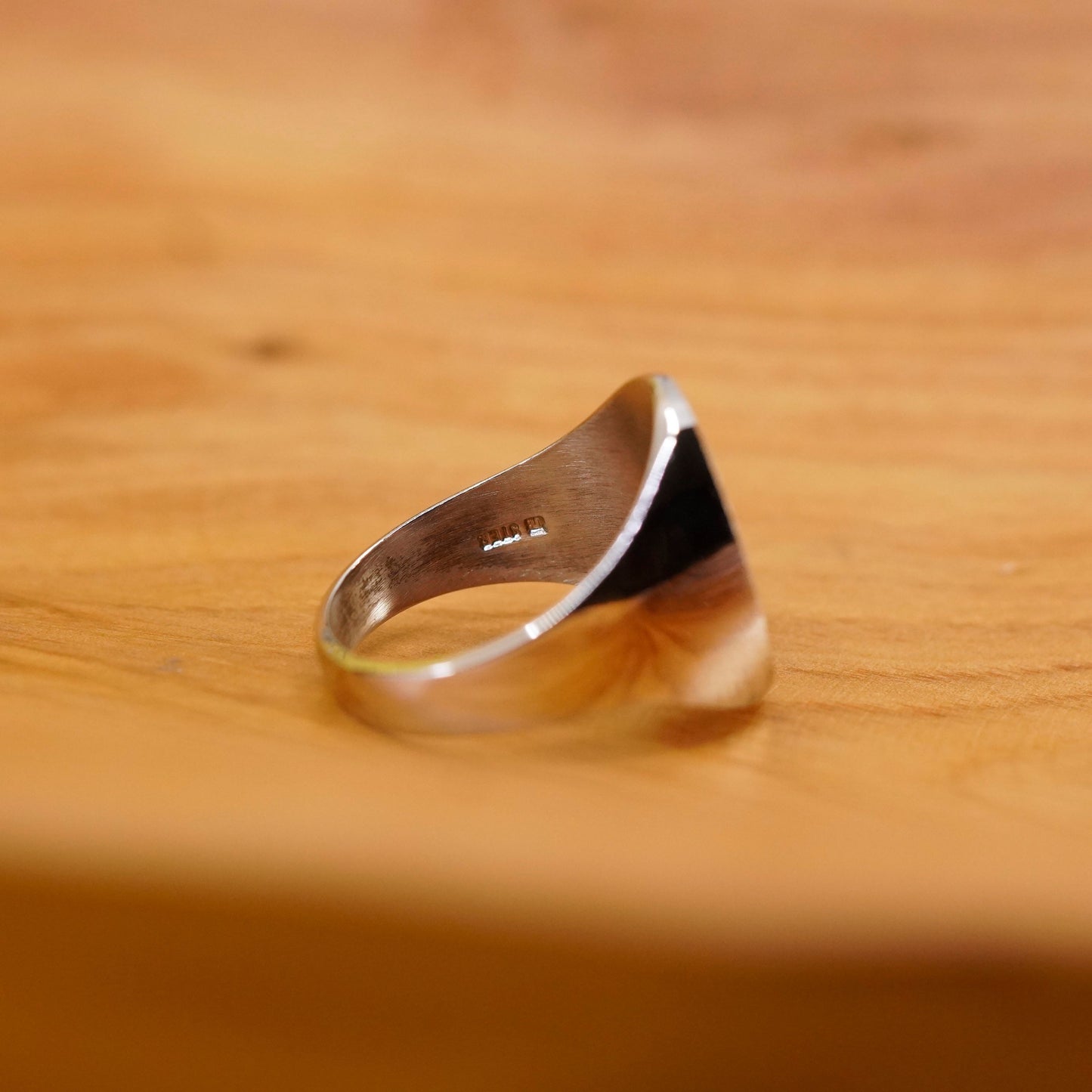 Size 11, vintage Sterling 925 silver handmade ring
