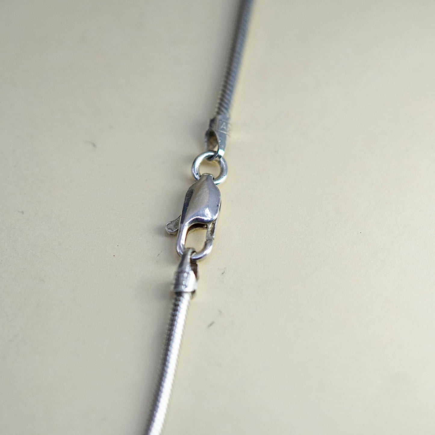 18”, 2mm, Vintage milor sterling silver snake chain, Italy 925 necklace