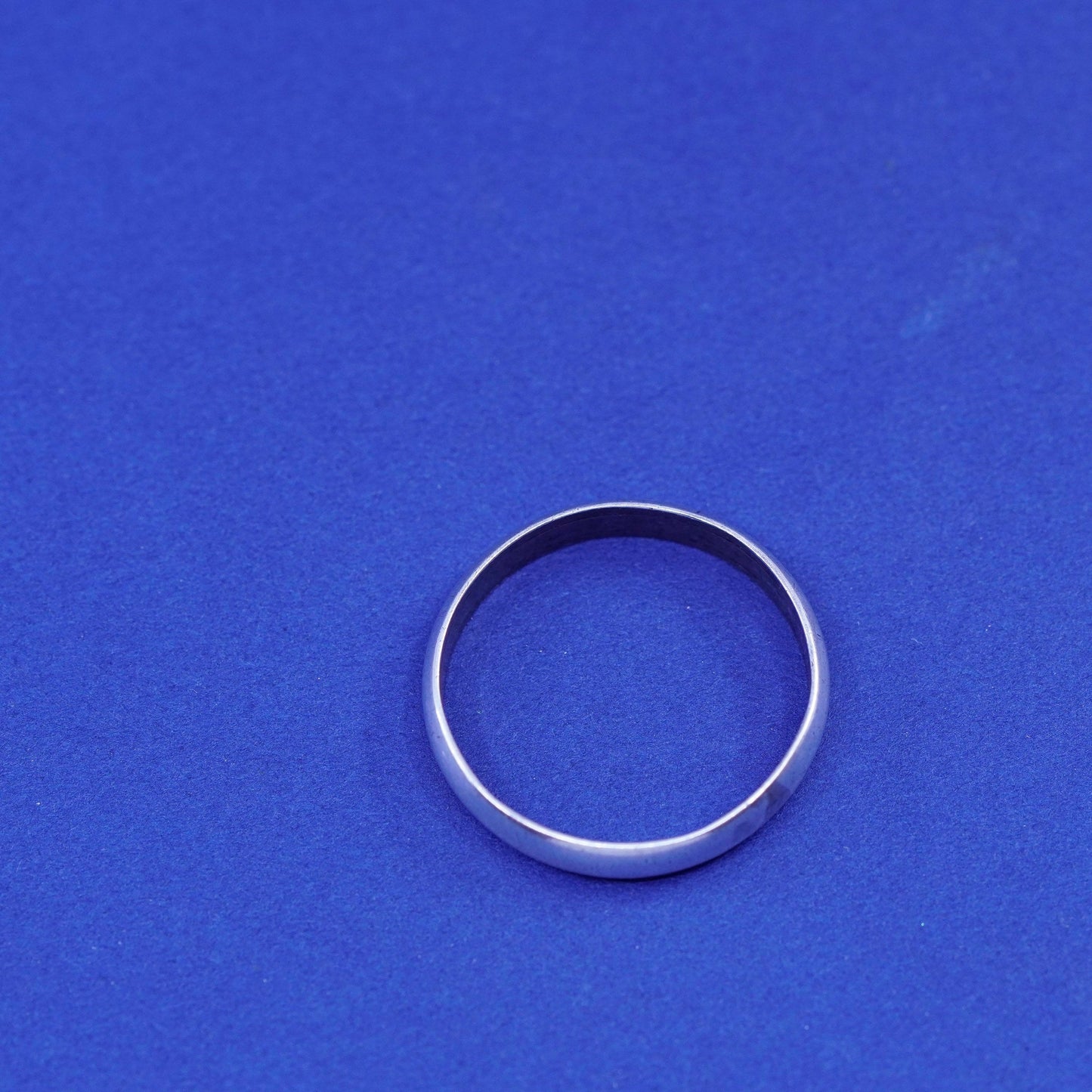 Size 11, vintage Sterling silver handmade ring, 925 wedding band