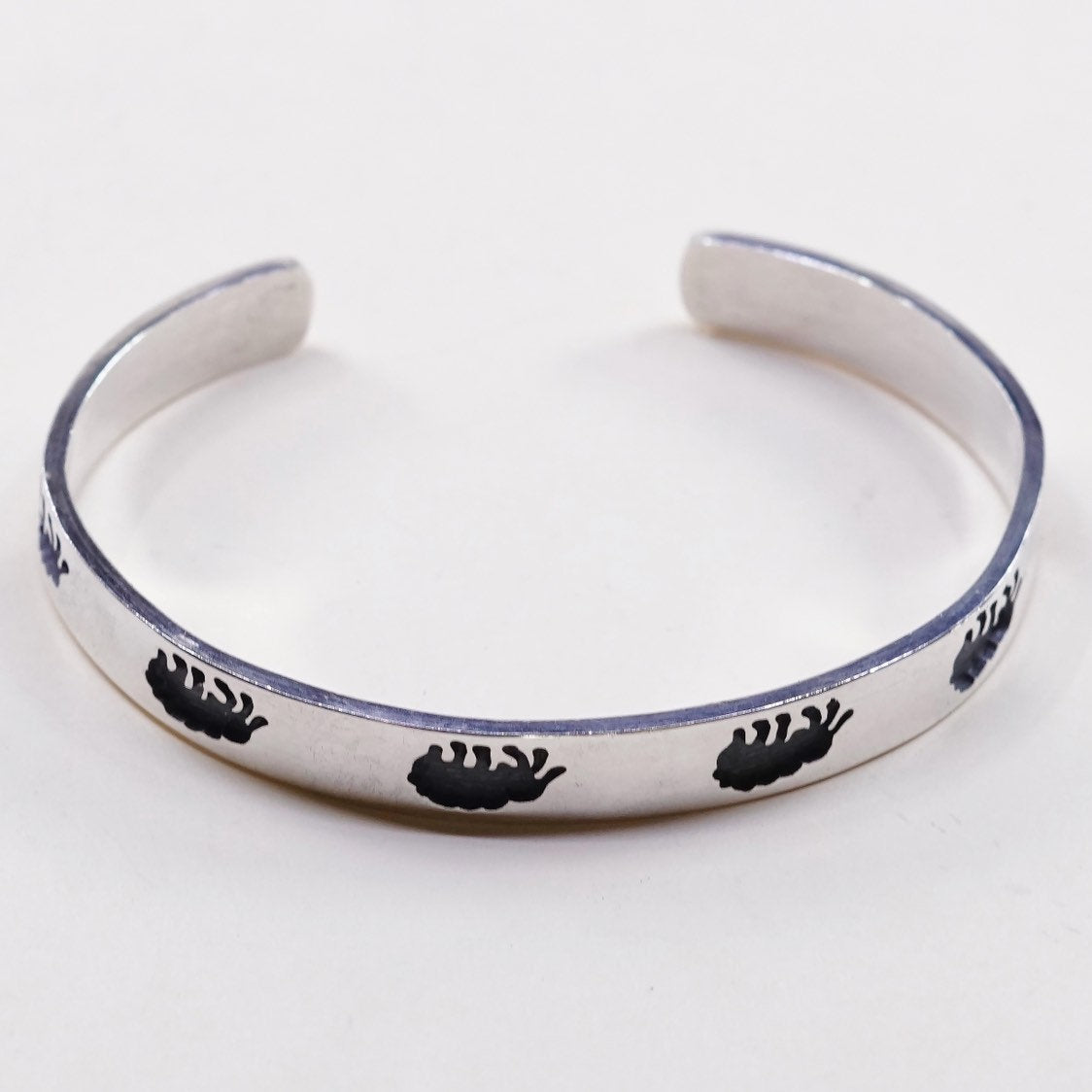 6.5", VTG Native American hopi handmade sterling 925 silver Bracelet