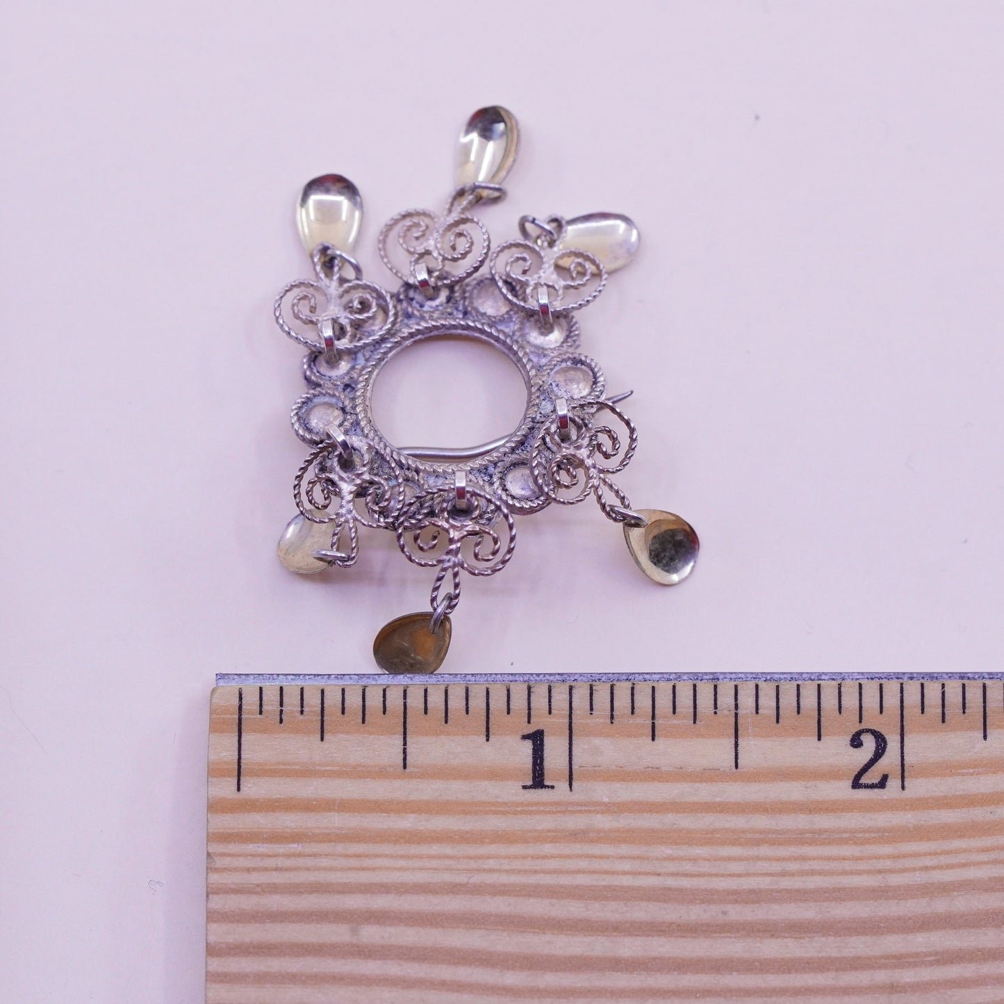 Rare vintage Hasla signed 830S silver brooch Norway Scandinavian