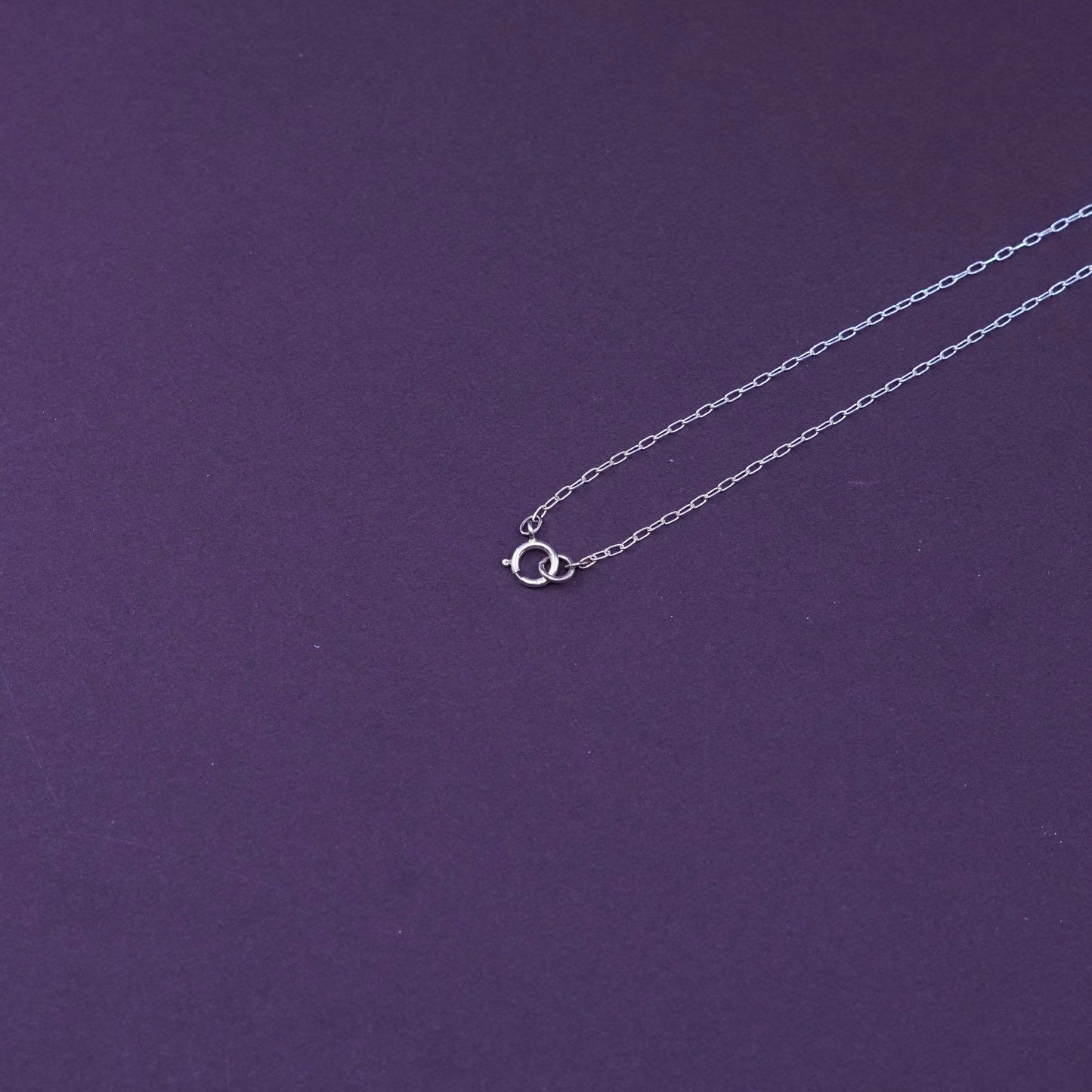 16”, Sterling silver necklace, 925 circle chain tag pendant pirate cat stars