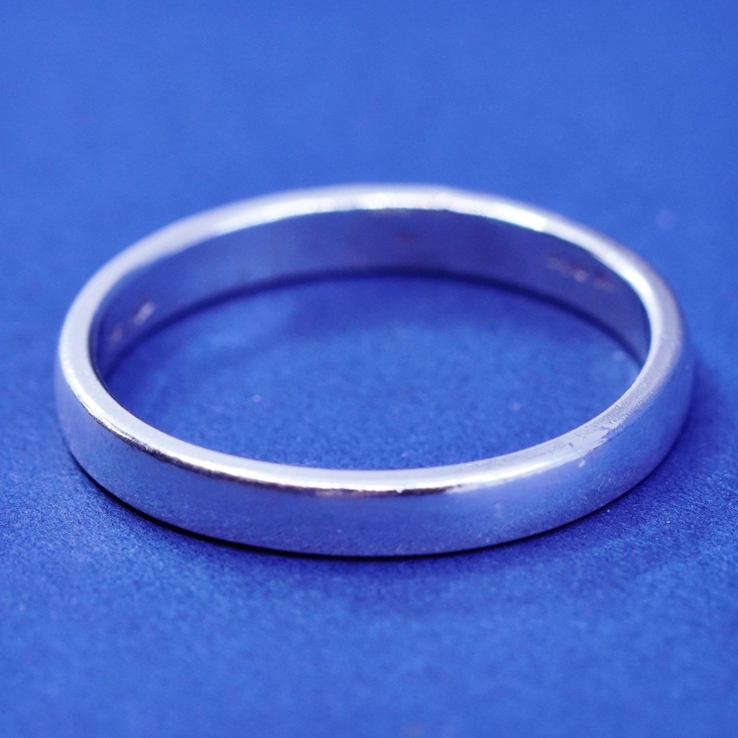Size 13, vintage Sterling silver handmade ring, 925 wedding band