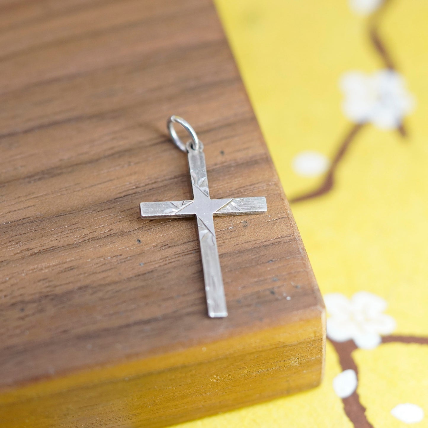 Vintage Mexico Sterling silver handmade pendant, 925 cross
