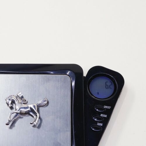 Vtg Sterling Silver Horse handmade Pendant, 925 Silver, Stamped 925