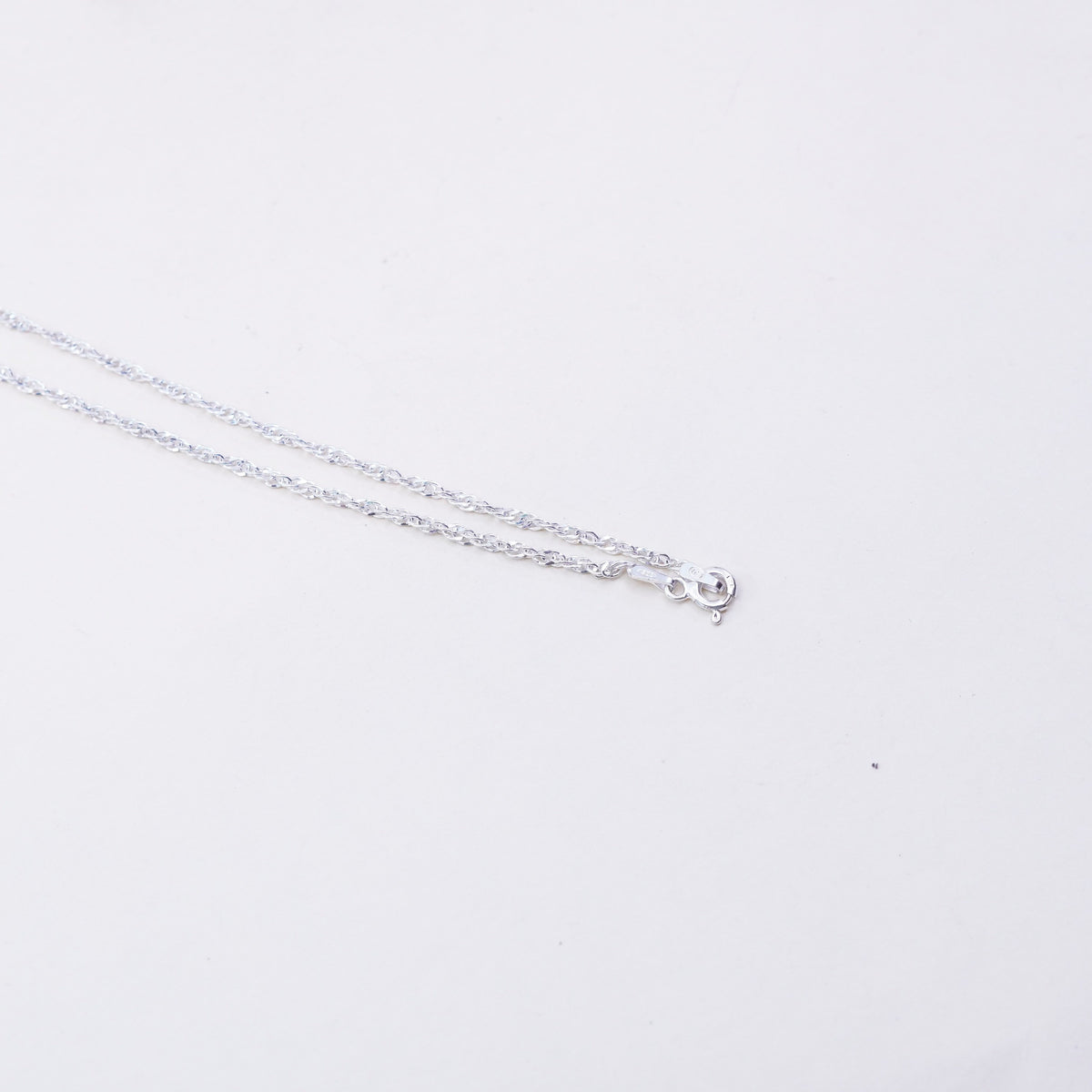 9”, 1.6mm, Vintage sterling silver bracelet, twisted curb link anklet