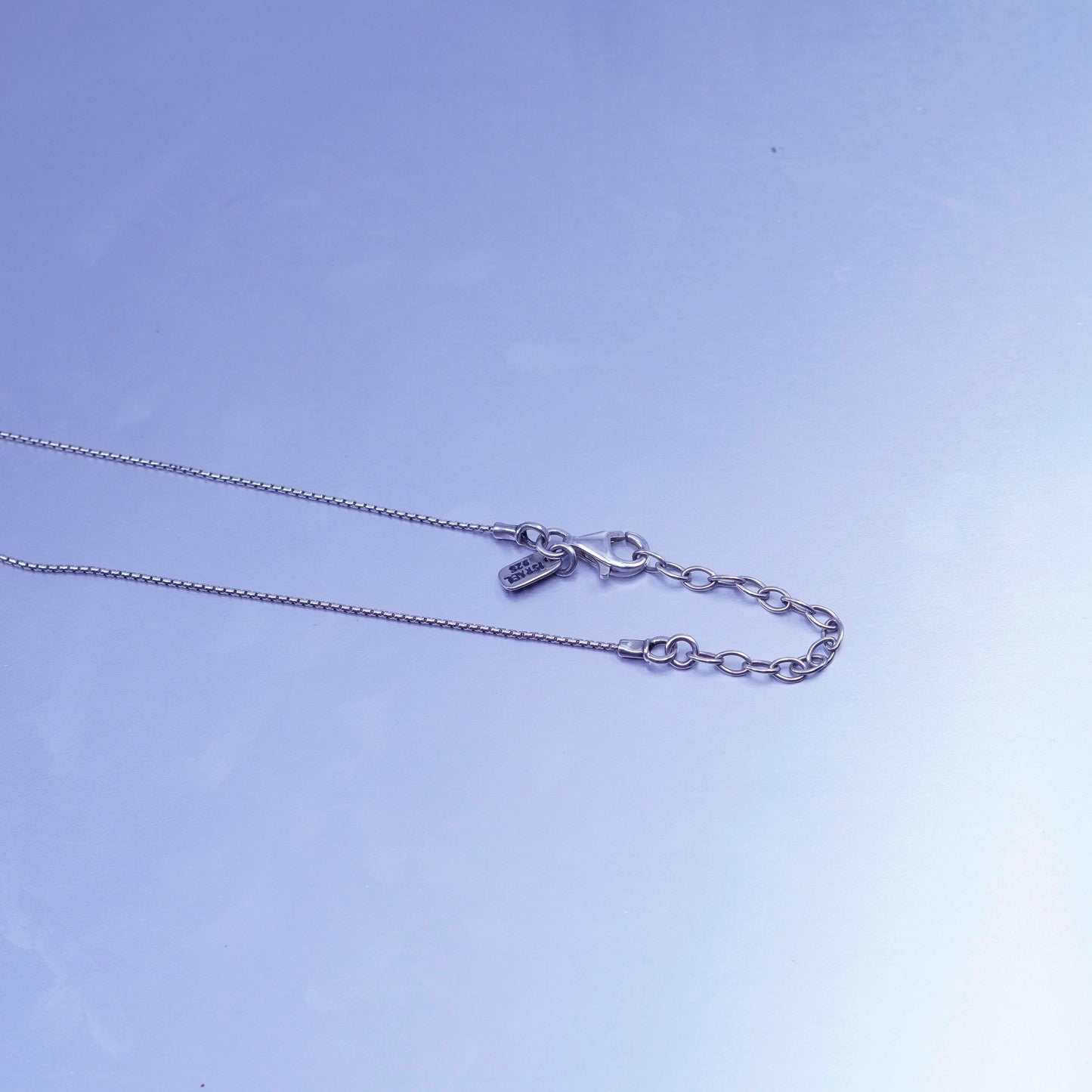 18+2”, Israel Shablool Didae sterling silver 925 necklace, snake cross pendant