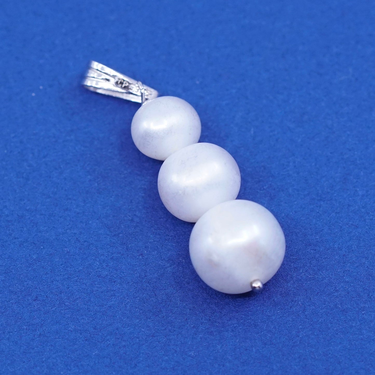 Vintage Sterling 925 silver handmade pendant with Pearl
